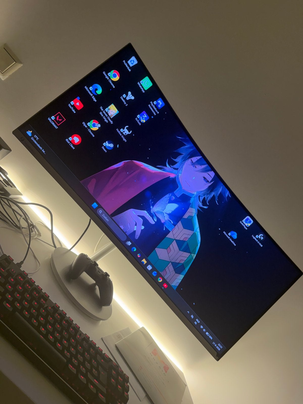 Samsung CJ791 34” Curved QLED Ultrawide – 3440x1440 – 100Hz, Ophalen, Zo goed als nieuw