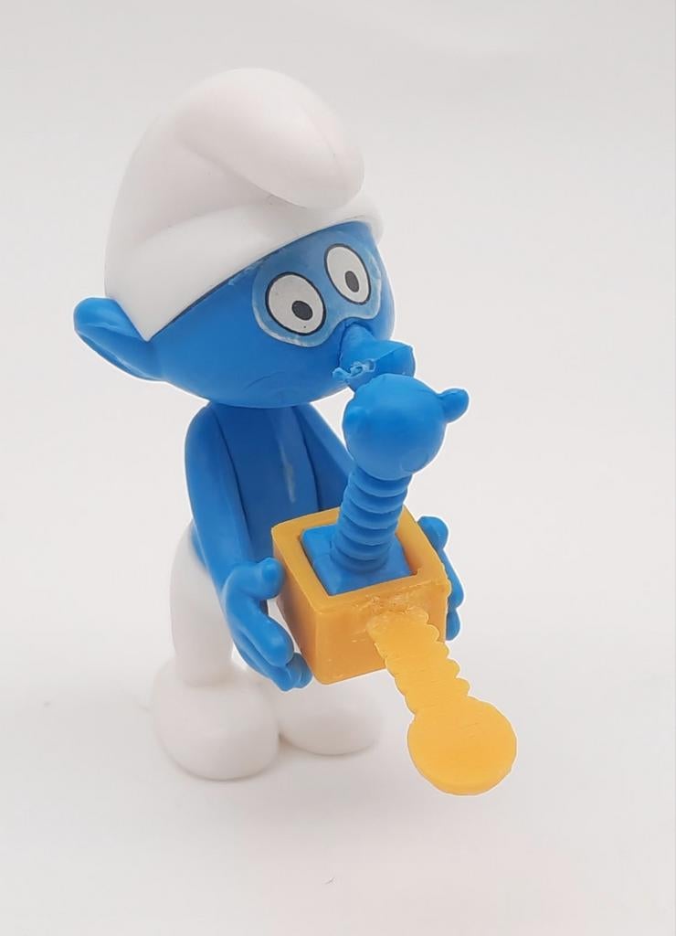 Verrassings Smurf Ferrero uit 1990, Verzamelen, Smurfen, Ophalen of Verzenden, Zo goed als nieuw, Lolsmurf, Poppetje, Figuurtje of Knuffel