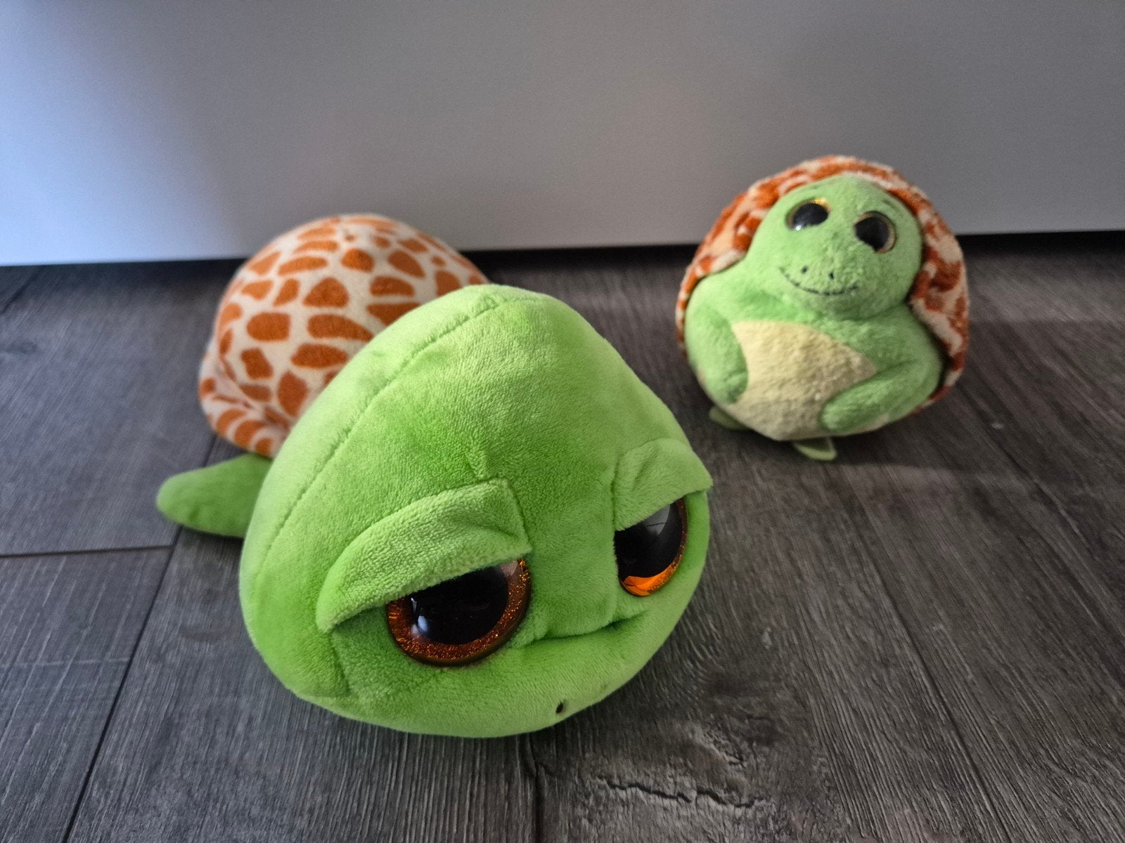 Ty knuffels - Schildpadden (set van 2), Groen, Overige typen, Ophalen of Verzenden, Zo goed als nieuw