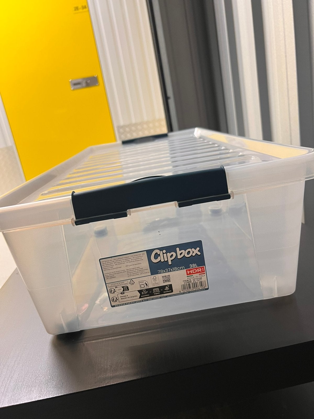 Nieuwe Clipbox 38L Opbergbox met Deksel – Ongebruikt, Ophalen, Doos, Minder dan 35 cm, Zo goed als nieuw