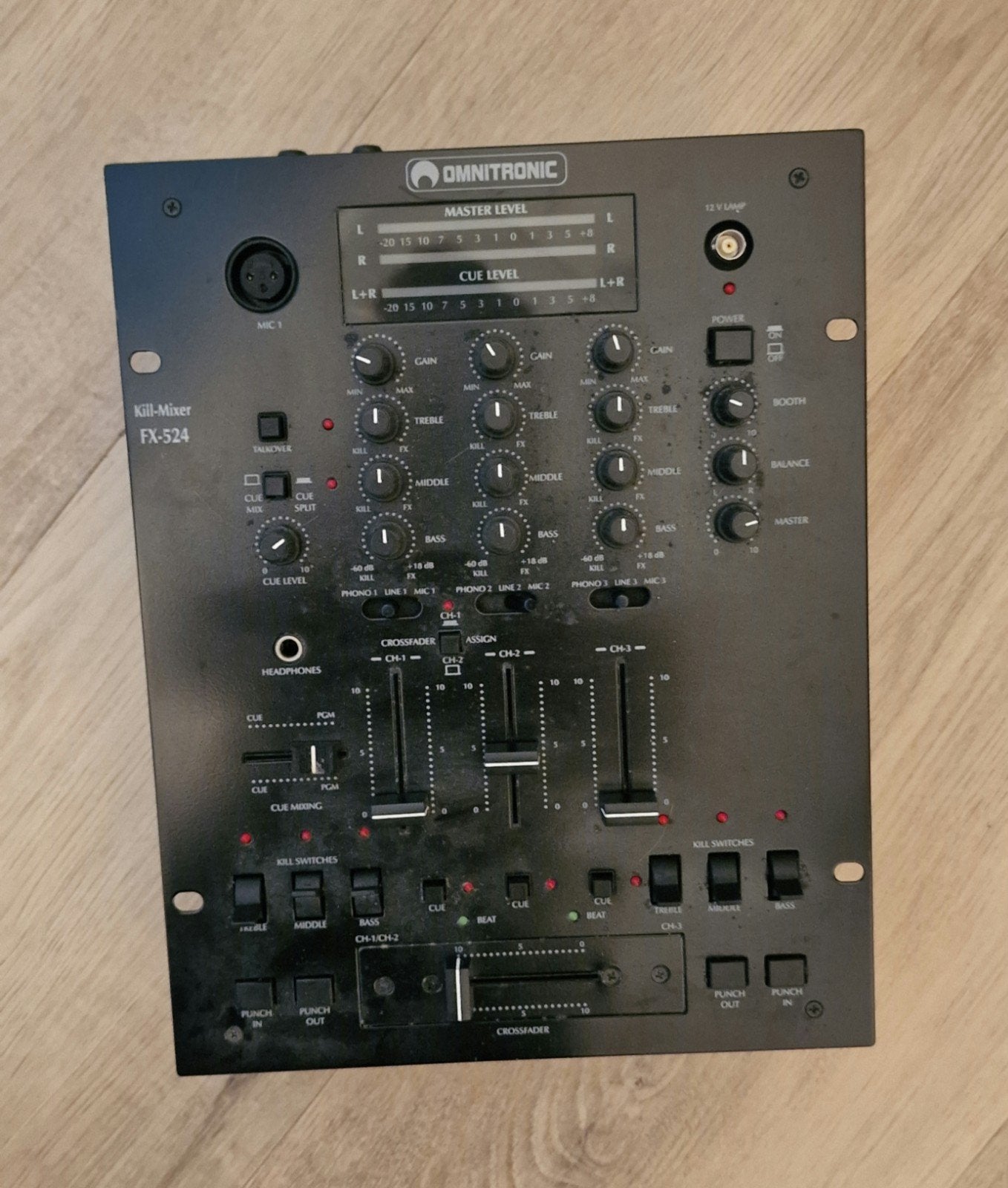 Omnitronic Kill-Mixer FX-524 DJ-mixer, Ophalen of Verzenden, Gebruikt, Dj-set, Overige merken