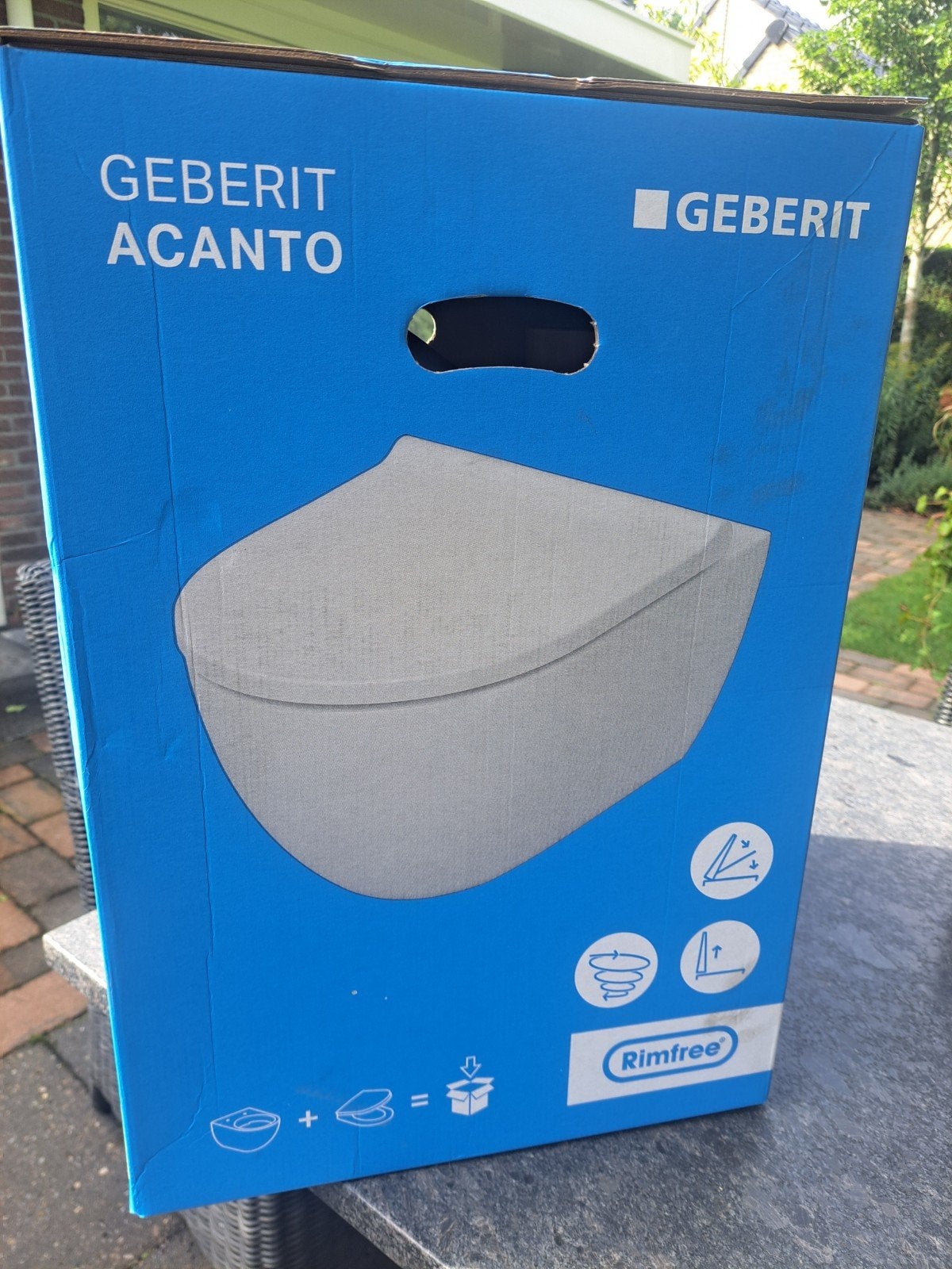 Te koop Geberit Wandcloset cpl, Ophalen, Nieuw, Toilet