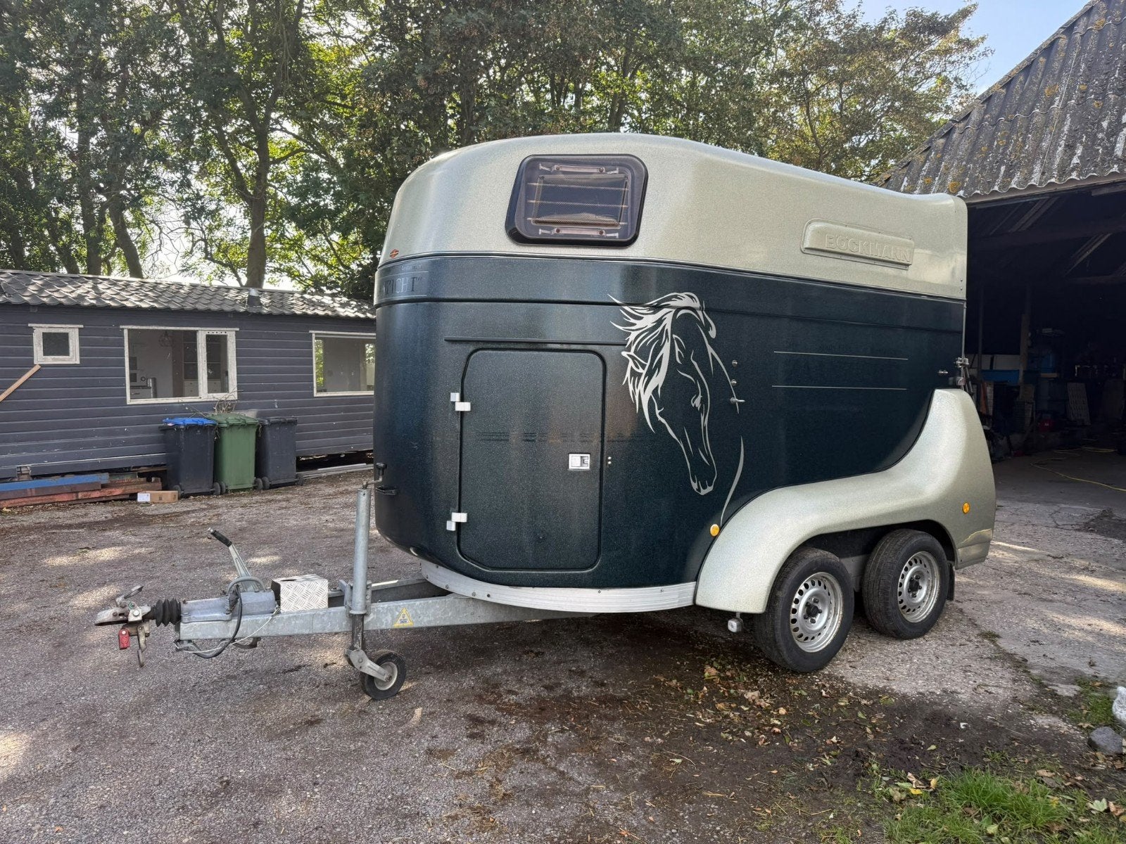 Zgan Bockmann Top Master 2 paards trailer, Ophalen, Zo goed als nieuw, Polyester, 2-paards trailer