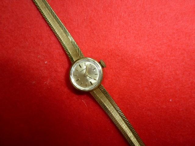 gouden dames horloge vintage jaren 60/70, Overige merken, Gebruikt, Ophalen of Verzenden, Goud