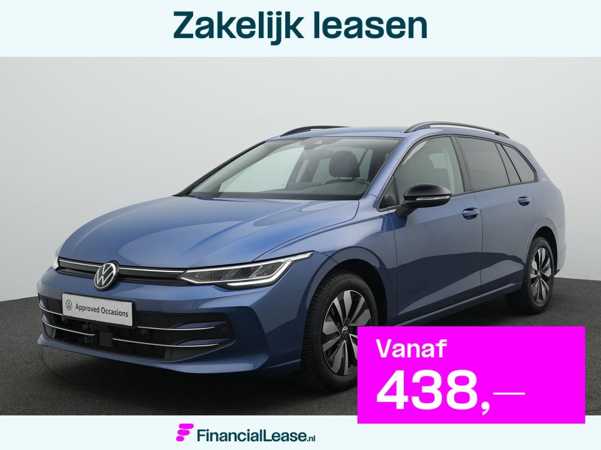 Volkswagen Golf Variant 1.5 eTSI 116 pk DSG Life Goal Editio, 4 cilinders, 700 kg, Blauw, 116 pk