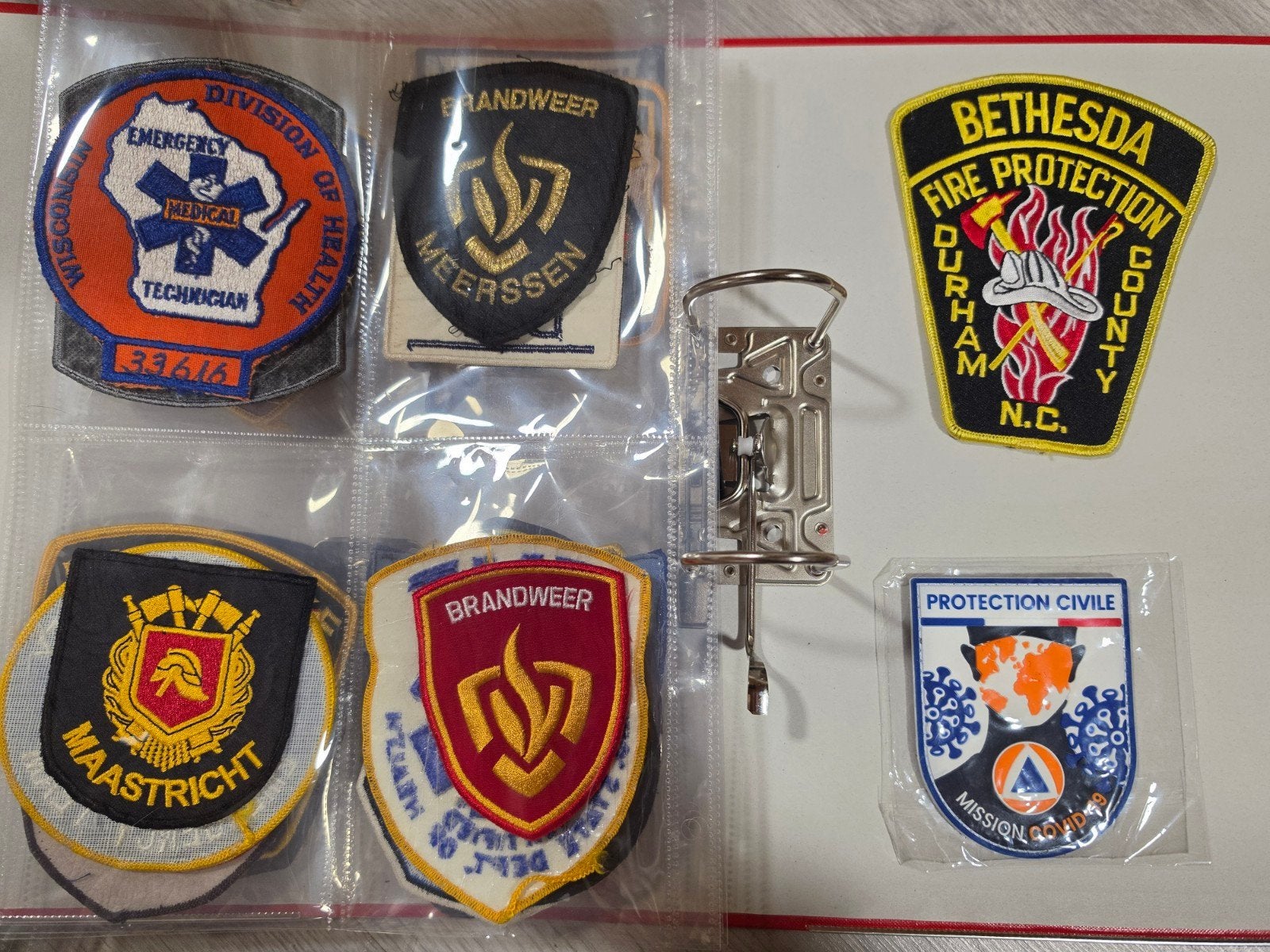 Verzameling van brandweer- en hulpdienstpatches, Ophalen of Verzenden