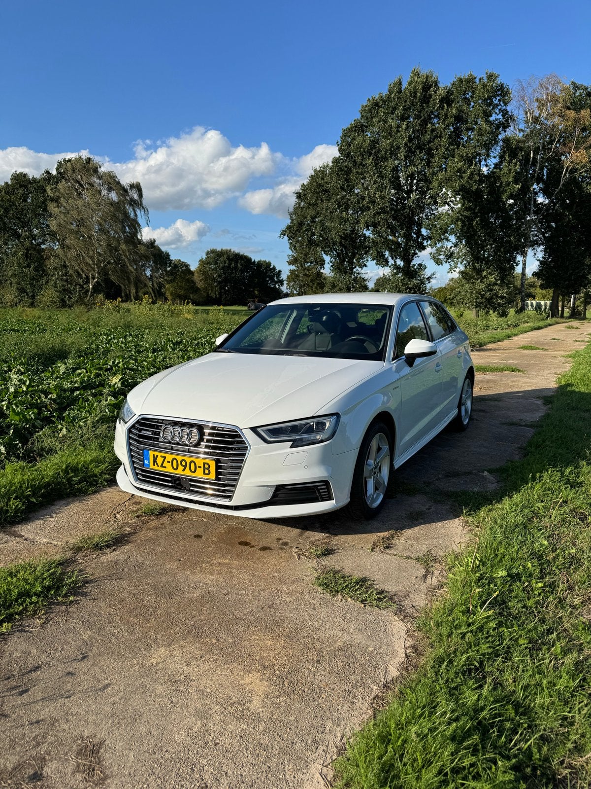 Audi A3 1.4 Tfsi 204pk E-tron S Tronic 2016 Wit, Auto's, Stof, Zwart, 4 cilinders, Wit