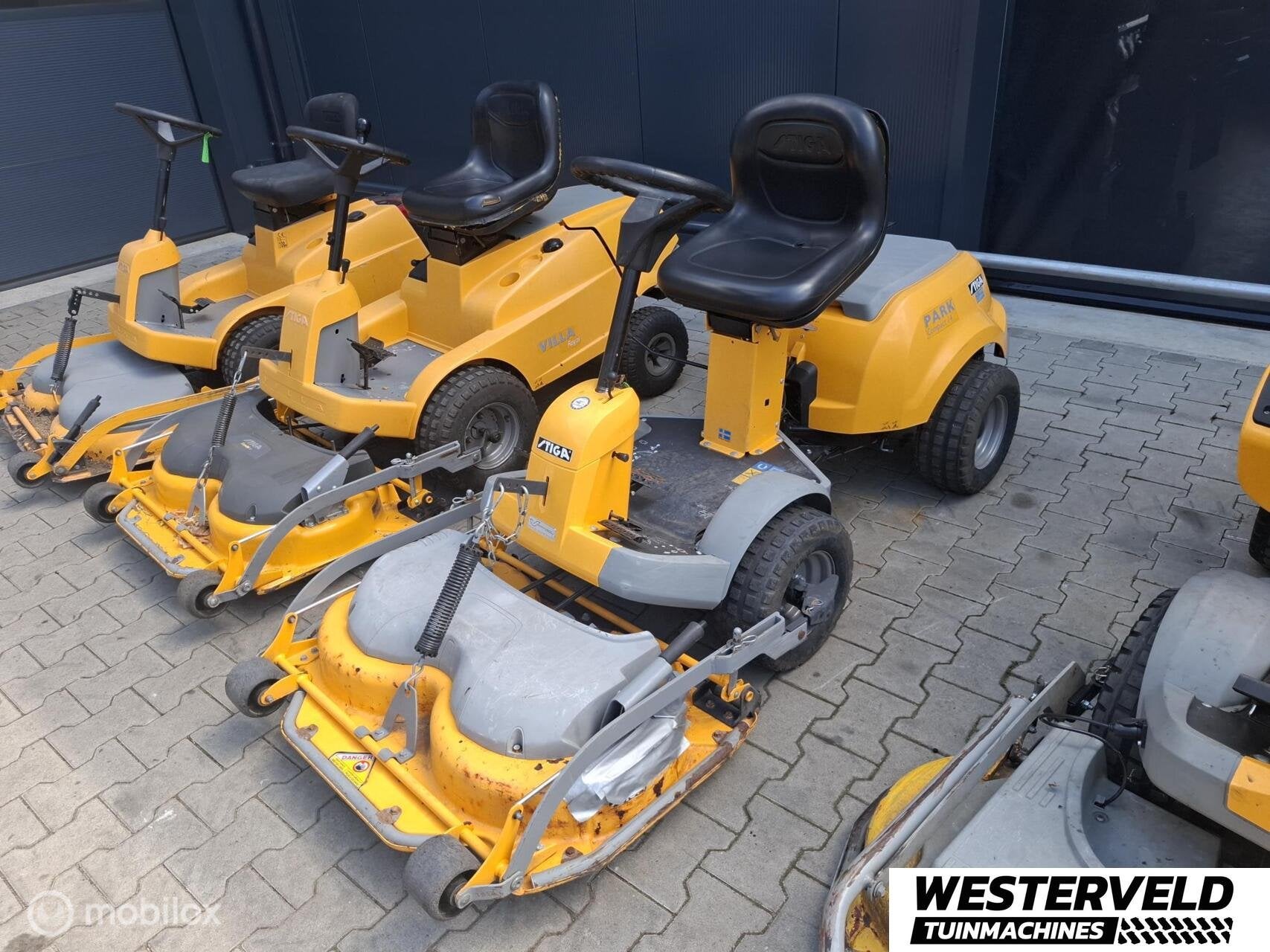 Partij Stiga Park / Villa zitmaaiers 5 stuks export, Gebruikt, Info@westerveldtuinmachines.nl, Handelsplein, Stiga
