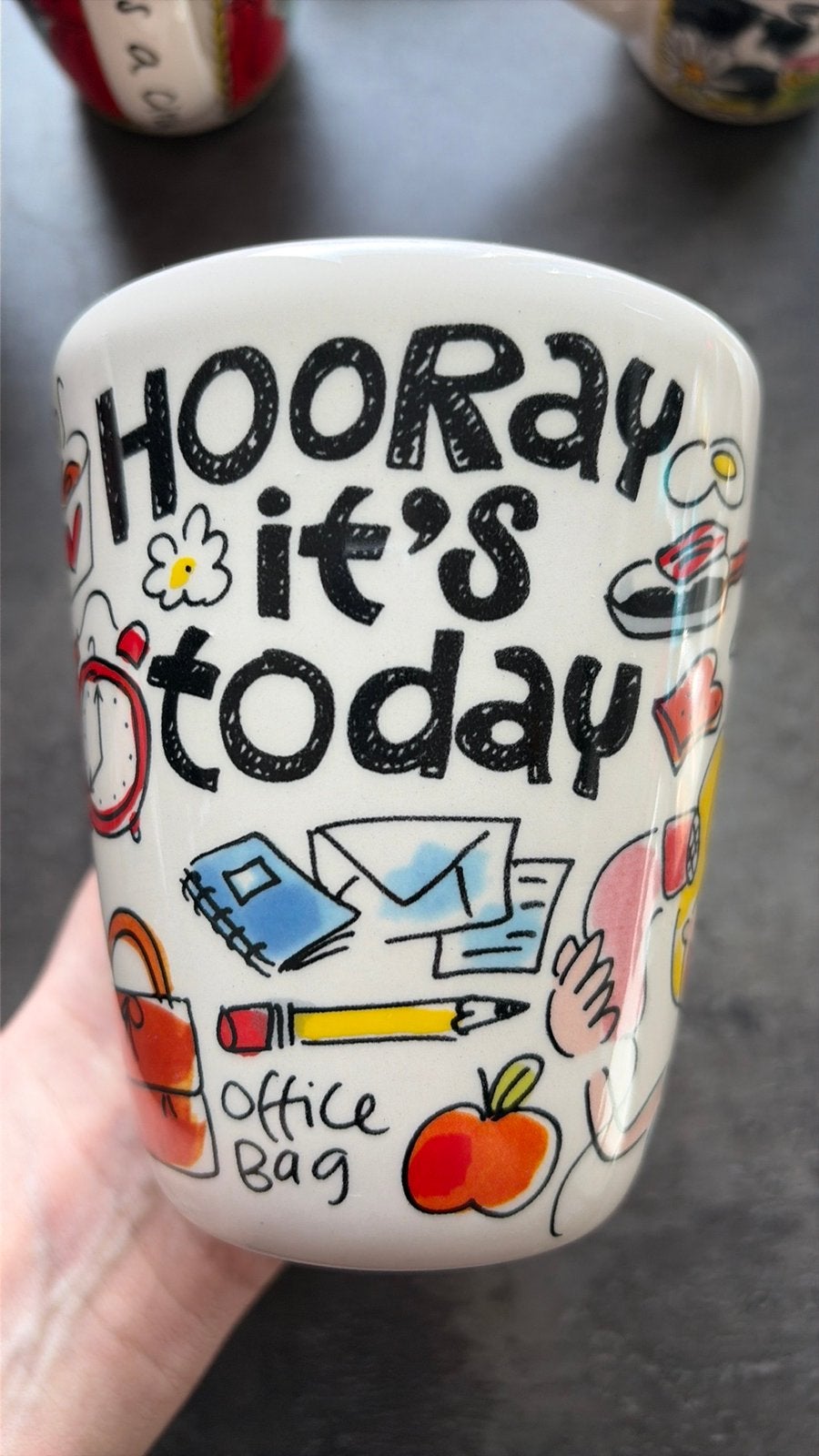 Blond amsterdam mok hooray its today, Ophalen of Verzenden, Zo goed als nieuw, Bord(en), Wedgwood