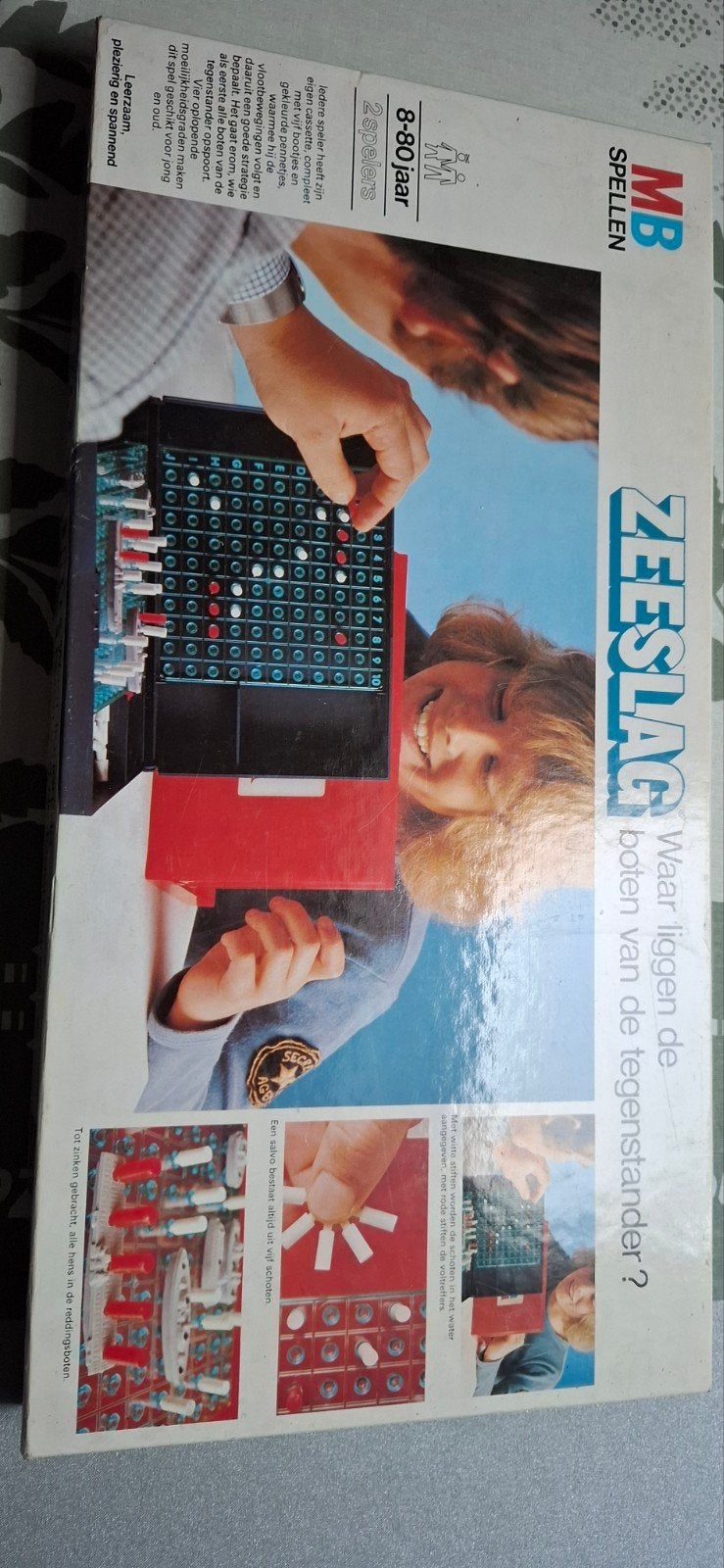 Zeeslag bordspel - Klassiek spel van MB, Een of twee spelers, Ophalen of Verzenden, Gebruikt, MB Spellen