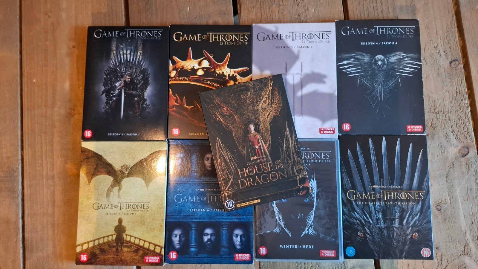 Game of Thrones season 1tm8 + House of Dragon, Cd's en Dvd's, Dvd's | Tv en Series, Vanaf 16 jaar, Ophalen of Verzenden, Zo goed als nieuw