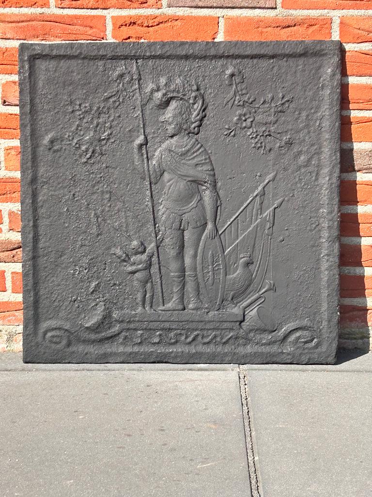 haardplaat " Mars ", Antiek en Kunst, Curiosa en Brocante, Ophalen