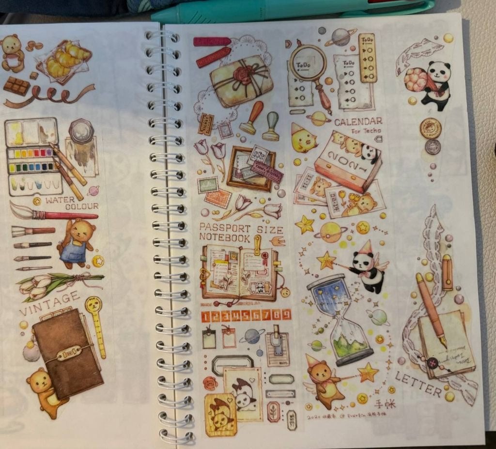 Washi tape 有熊 – Planner & bullet journal – per cyclus, Hobby en Vrije tijd, Overige thema's, Meerkleurig, Ophalen of Verzenden