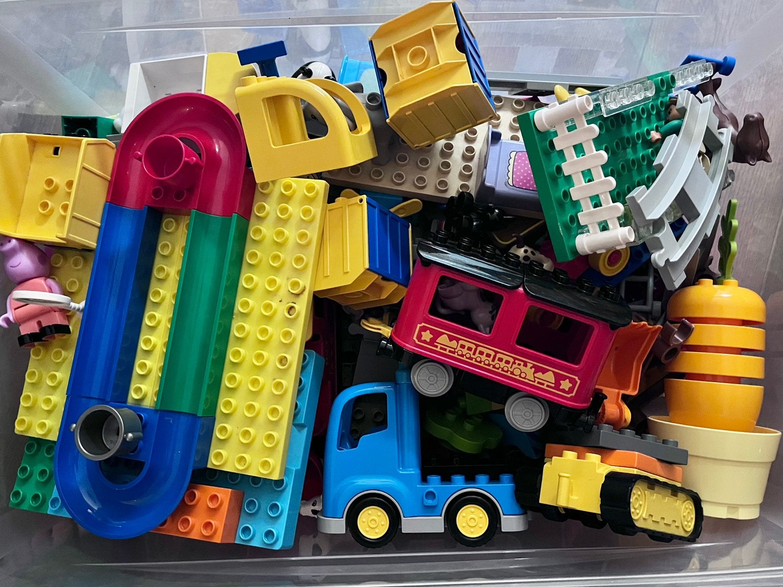 Duplo! Een hele bak vol bouw plezier, Ophalen of Verzenden, Zo goed als nieuw