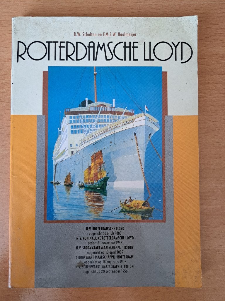 ROTTERDAMSCHE LLOYD - BW Scholten en FMEW Haalmeijer - 1988, Ophalen of Verzenden, Gebruikt, Motorboot of Zeilboot, Boek of Tijdschrift