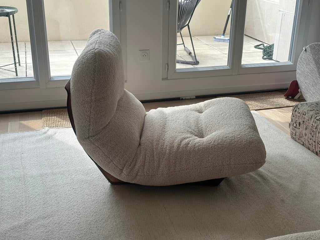 Fauteuil Marsala ligne roset Michel Ducaroy 1970, Ophalen of Verzenden, Zo goed als nieuw, Beige, Zitzakstoel