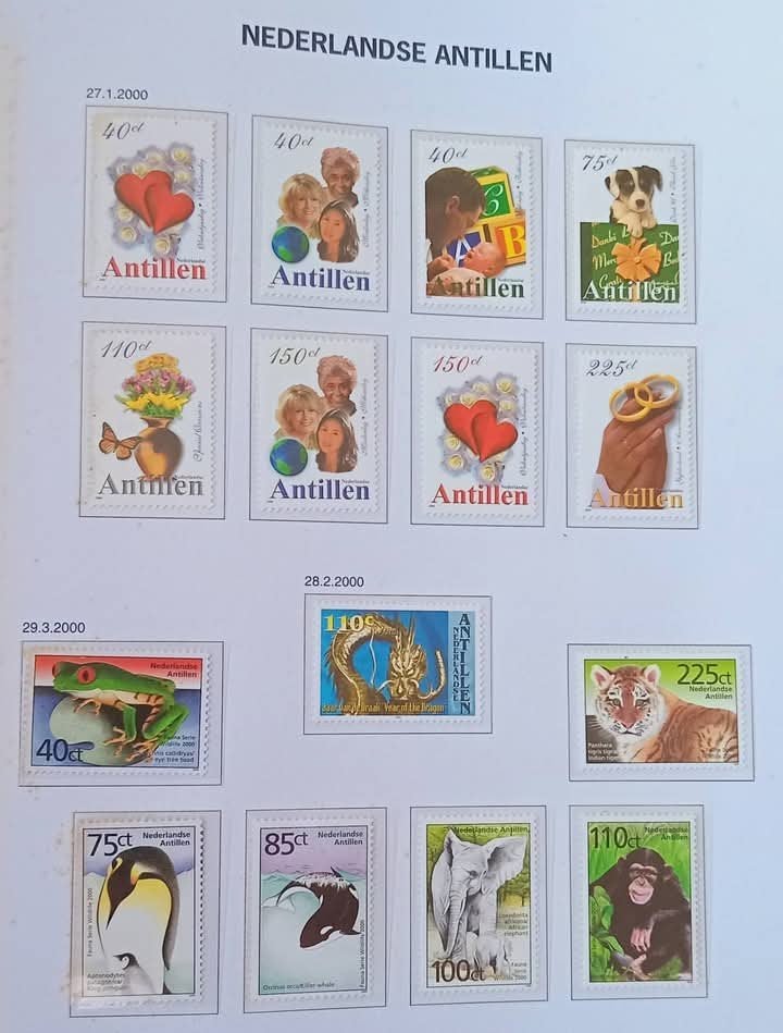 Nederlandse Antillen Jaargang 2000 kompleet postfris, Postzegels en Munten, Ophalen of Verzenden