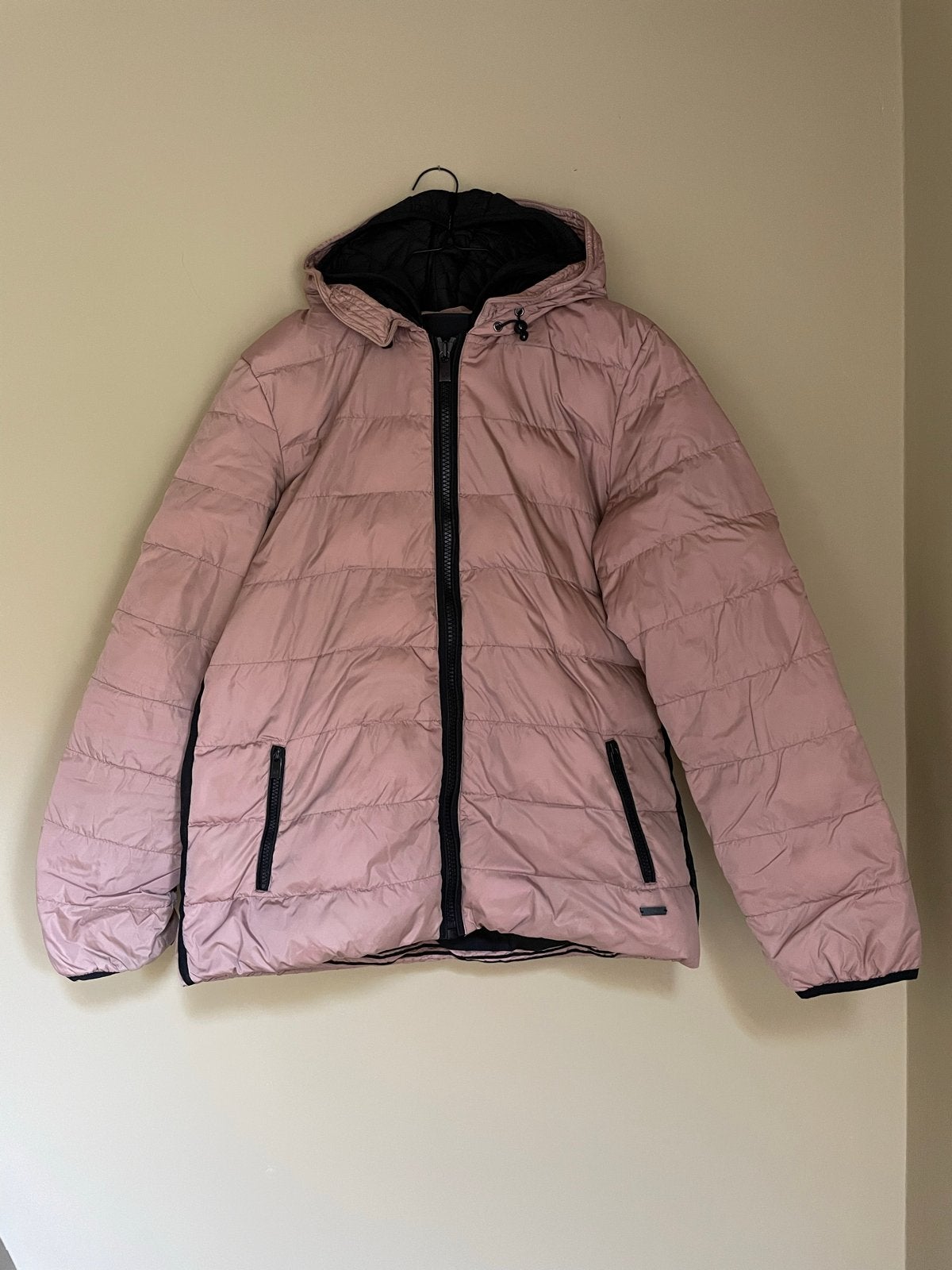Maison Scotch - gewatteerde puffer winterjas - maat L, Ophalen of Verzenden, Gedragen, Maat 42/44 (L), Roze