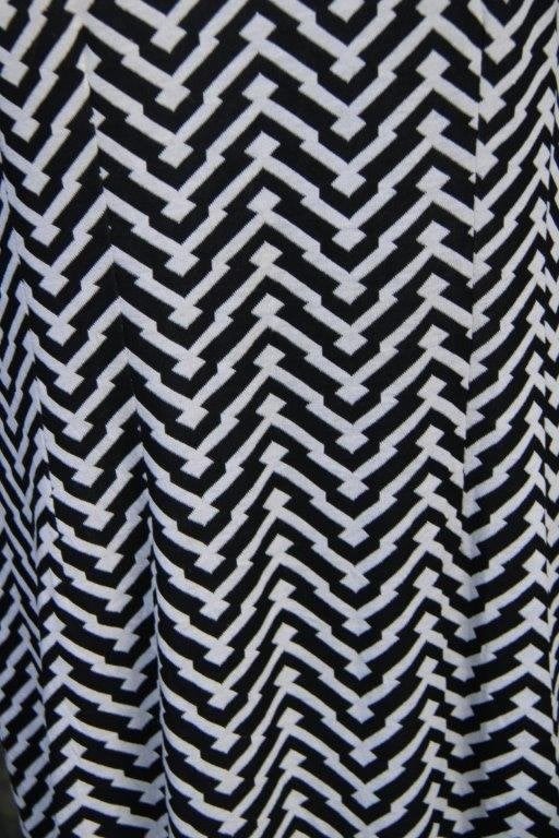 Jurk zwart/ creme Amania M mt 46 Vaste prijs, Amania MO, Zwart, Maat 46/48 (XL) of groter, Ophalen of Verzenden
