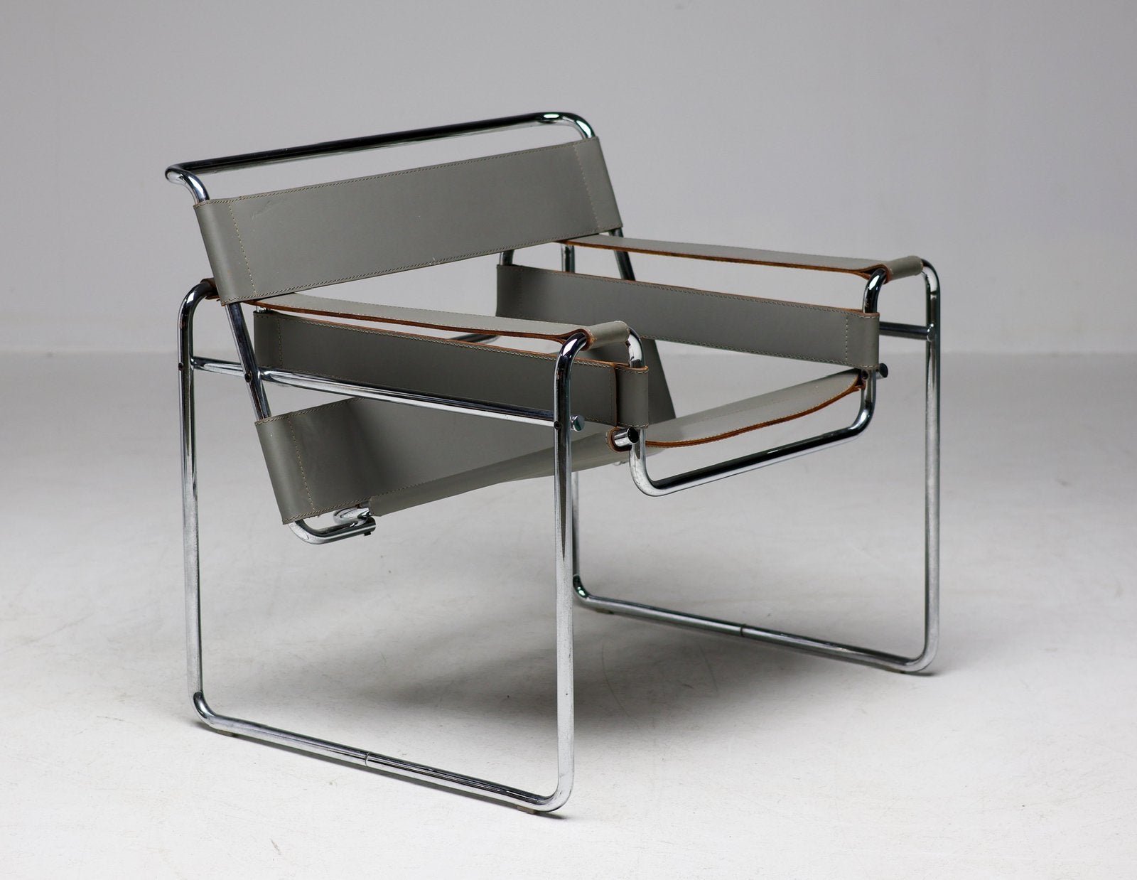 Gavina Wassily Chair Grijs Leer | Topstaat, Ophalen, -, -, Gavina Wassily Chair