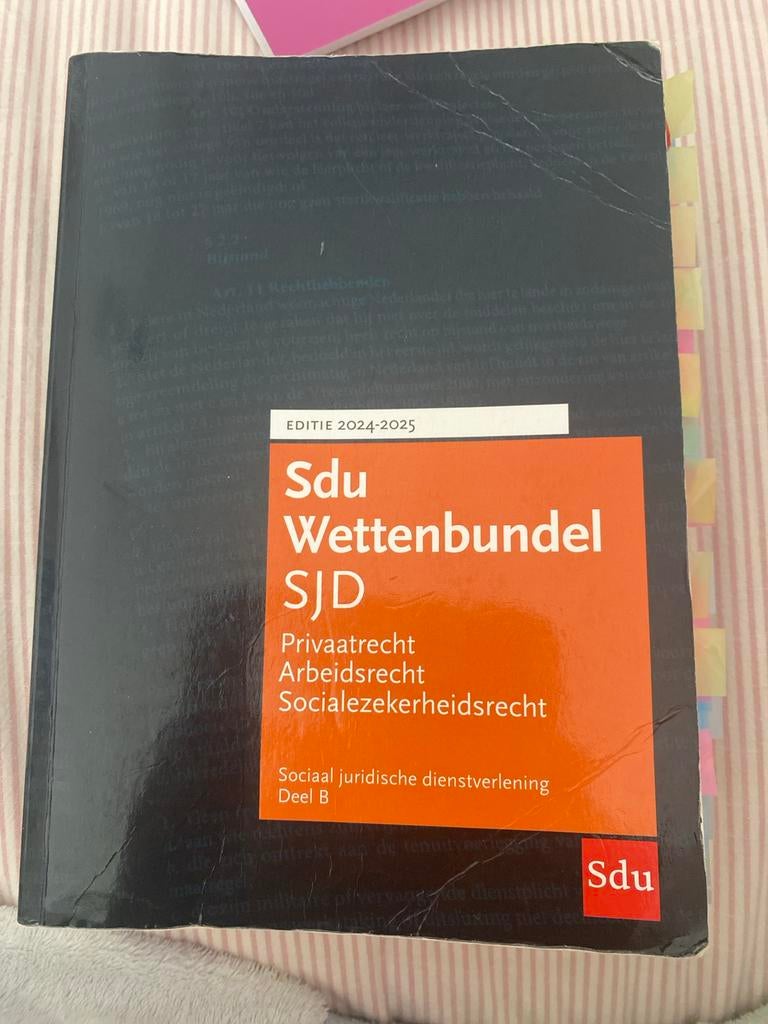 Sdu Wettenbundel SJD Deel B 2024-2025, Boeken, Studieboeken en Cursussen, Ophalen of Verzenden, Gamma, Zo goed als nieuw, HBO