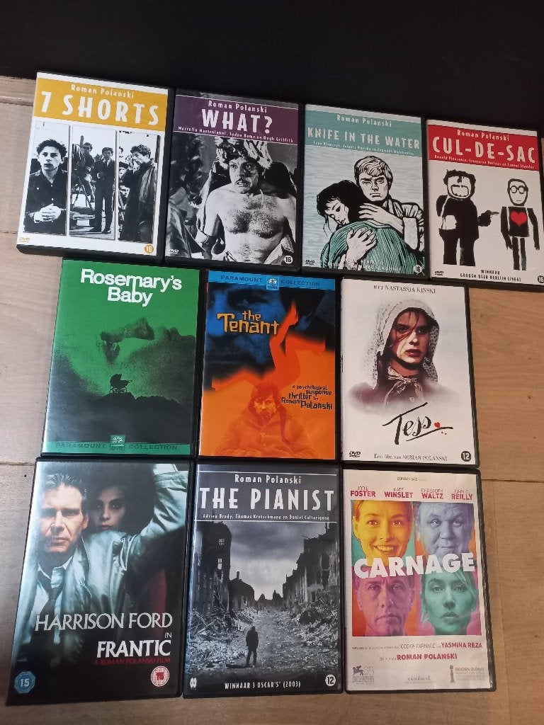Roman Polanski 10xDVD SET :Rosemary's Baby, Tenant, Pianist, 1960 tot 1980, Alle leeftijden, Drama, Ophalen of Verzenden