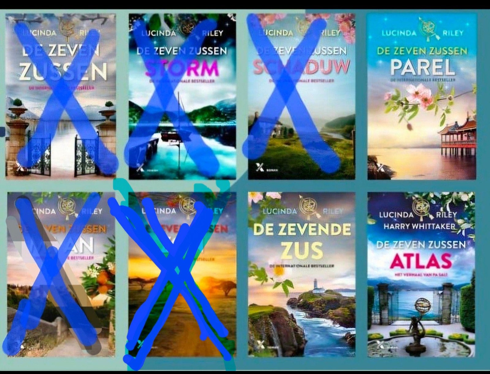 3 delen PAREL DE ZEVENDE ZUS ATLAS Lucinda Riley, Ophalen of Verzenden, Zo goed als nieuw