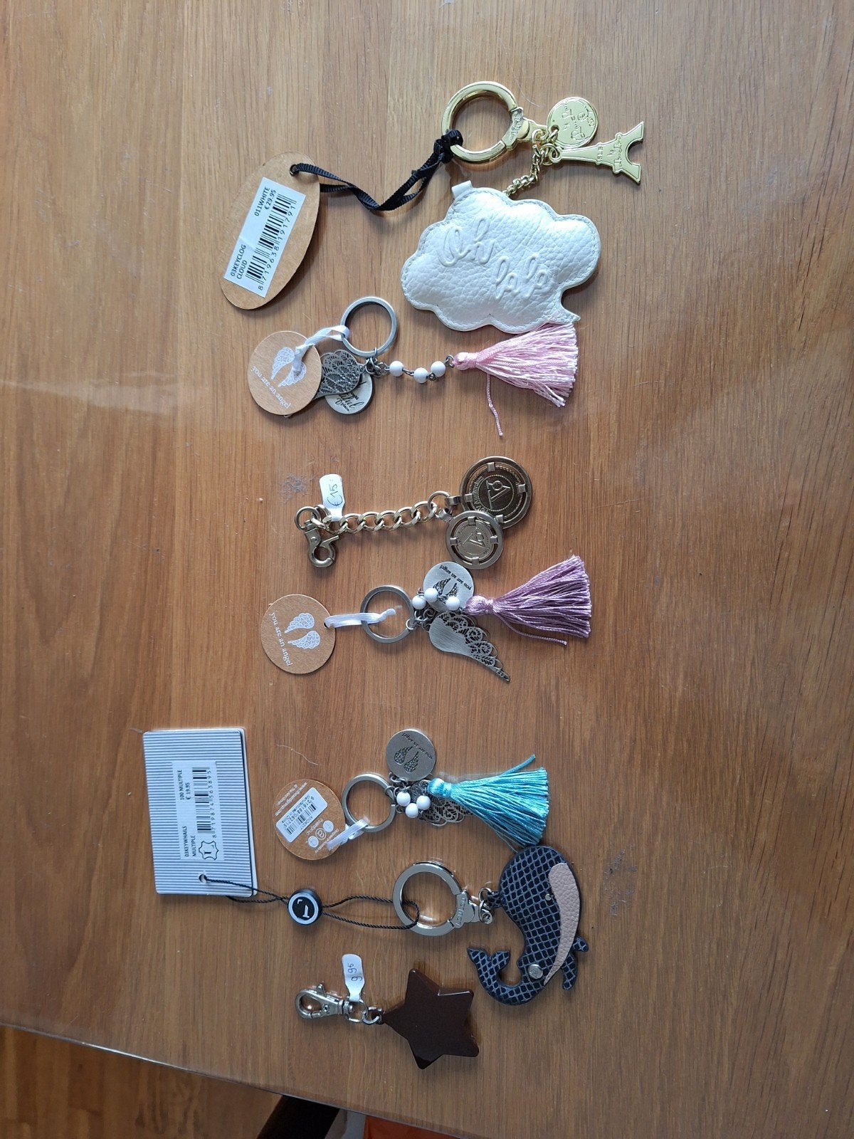 Hele serie Nieuwe sleutelhangers  voor aan tas, Ophalen of Verzenden, Nieuw