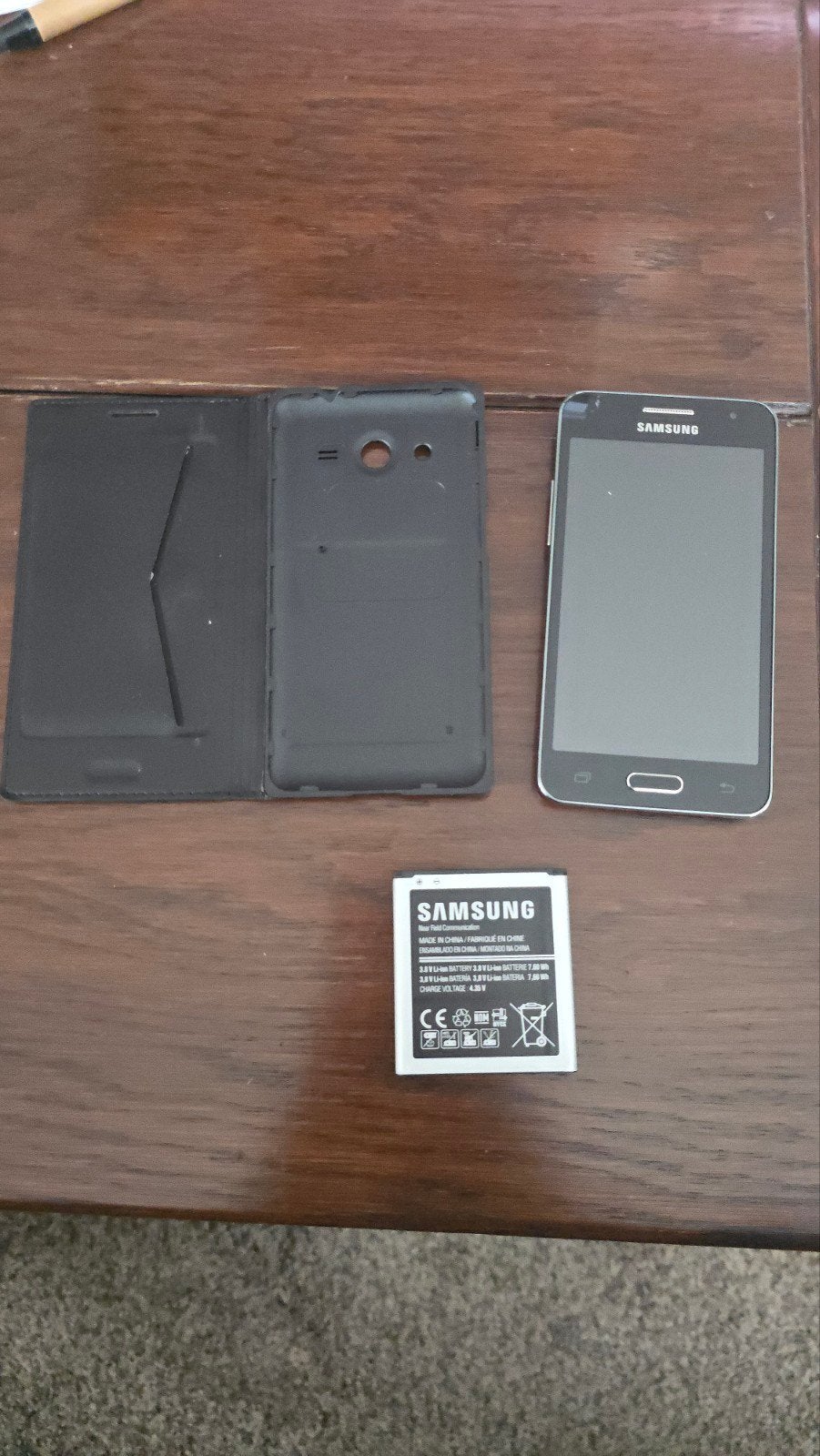 Samsung Galaxy S3 Mini GT-I8190 met hoesje en batterij, Telecommunicatie, Gebruikt, Overige modellen, Zwart, Ophalen of Verzenden