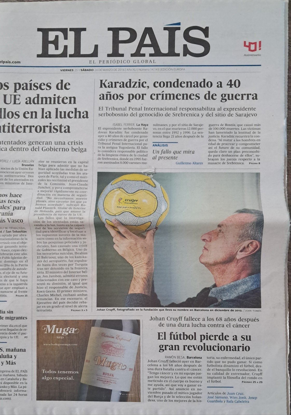 EL PAIS, Ophalen of Verzenden, Sport en Vrije tijd