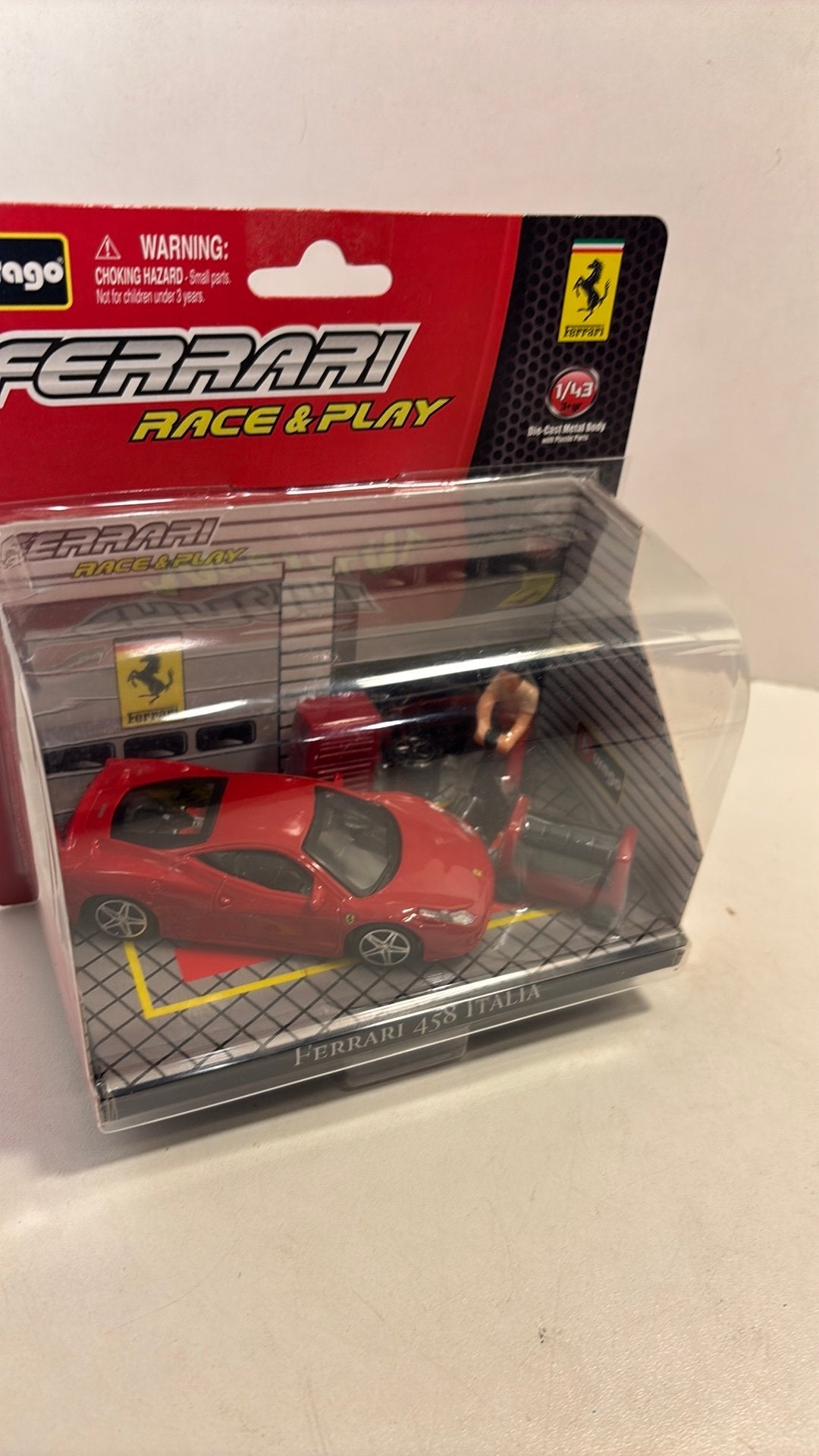 Ferrari 458 italia bburago 1.43, Overige merken, Auto, Ophalen of Verzenden, A