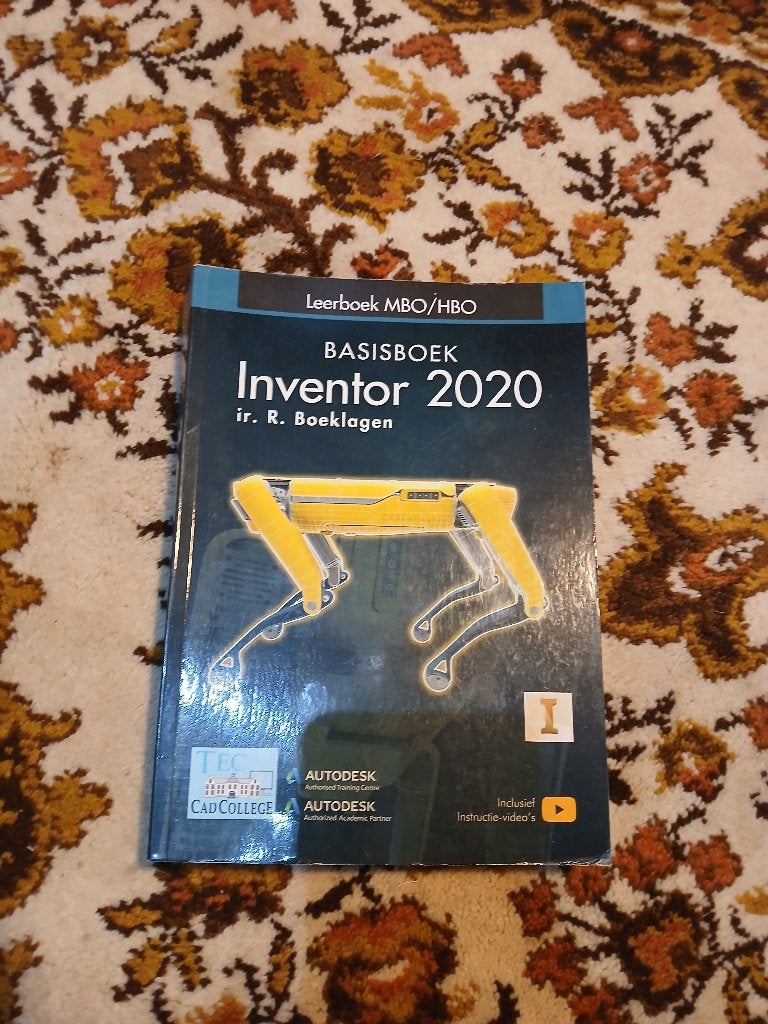 Basisboek Inventor 2020 MBO/HBO - ir. R. Boeklagen, Computers en Software, Ophalen of Verzenden