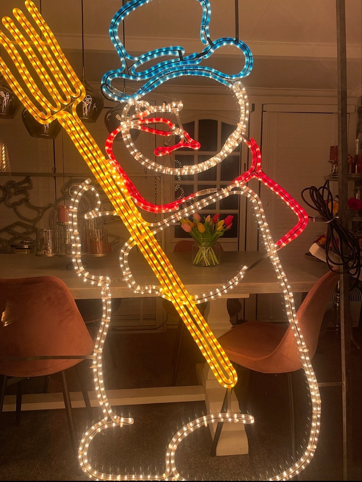 Kerst verlichting sneeuw pop, Ophalen, Nieuw