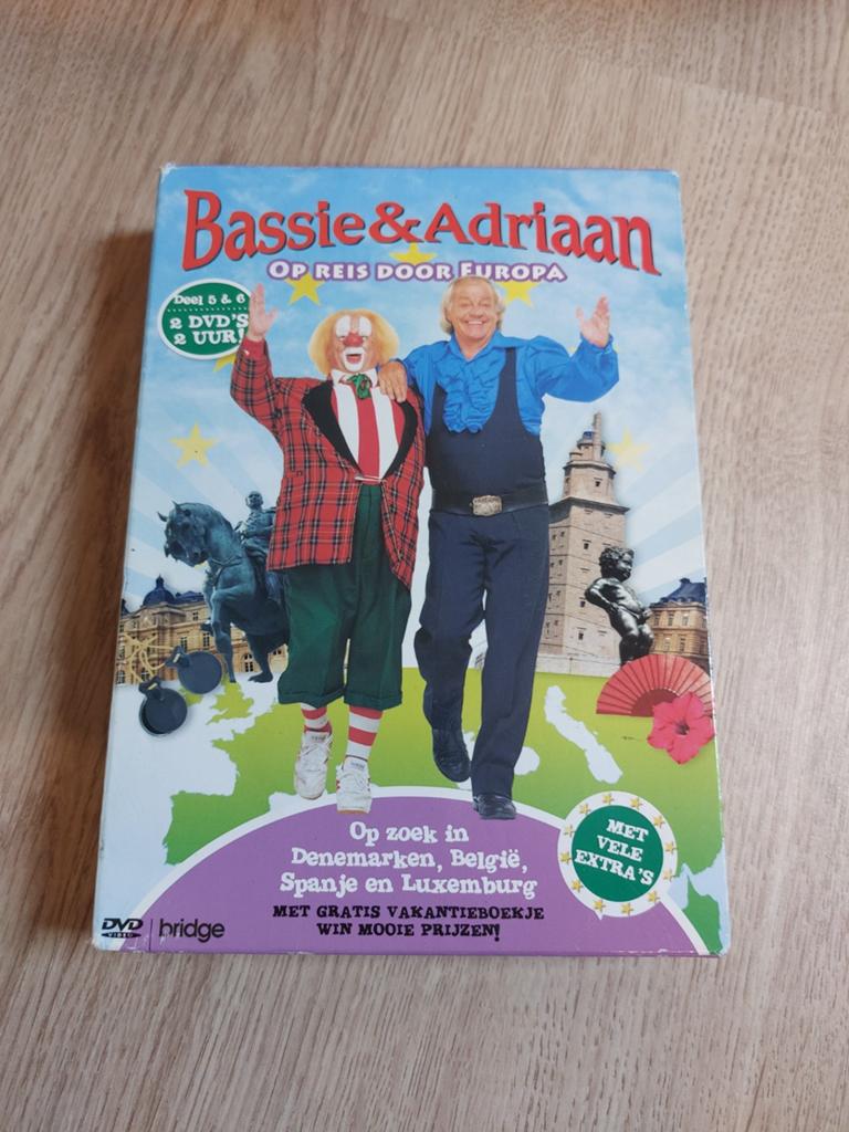 Bassie en Adriaan DVD box op reis door europa, Cd's en Dvd's, Alle leeftijden, Ophalen of Verzenden