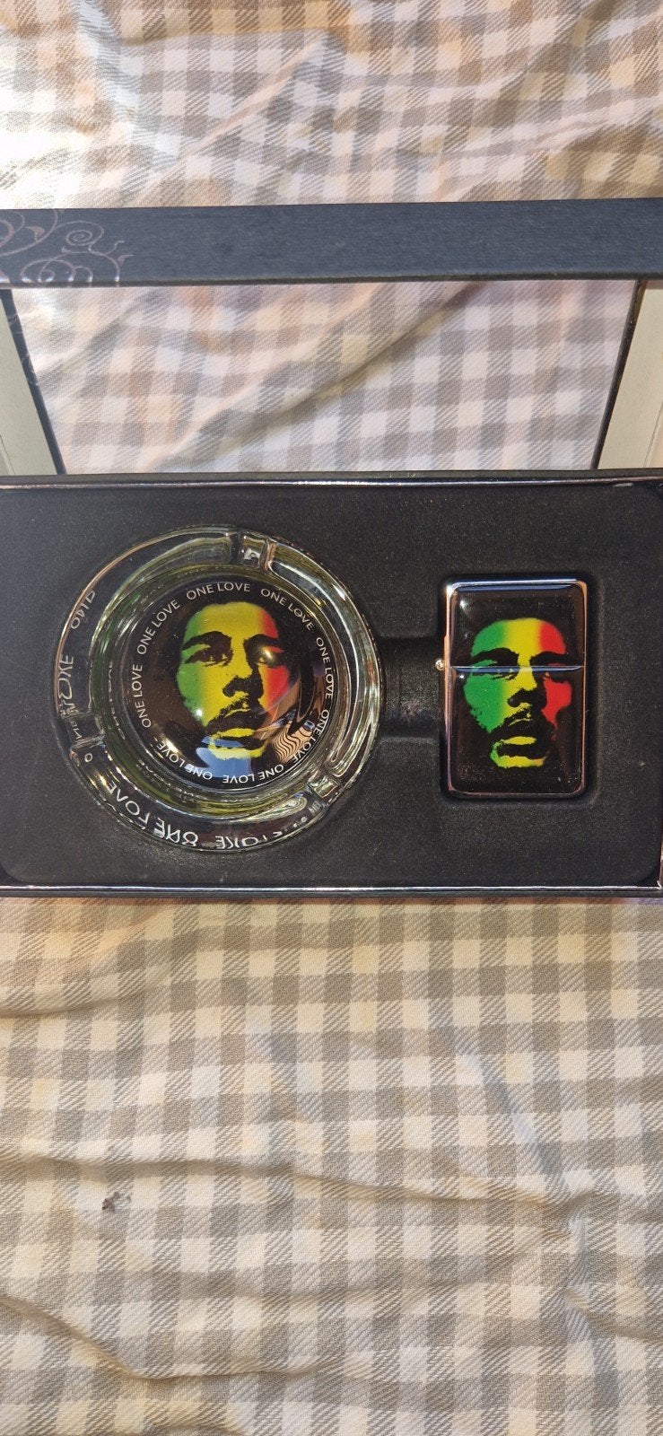 Bob Marley Aansteker en Asbak Set - One Love, Verzamelen, Ophalen of Verzenden, Nieuw, Overige typen