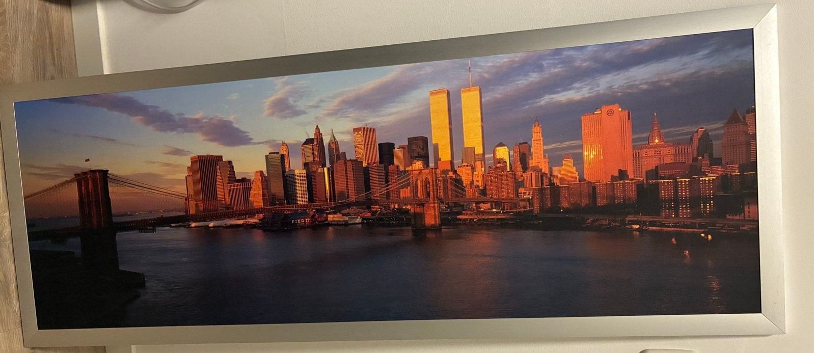Ikea Norrsund New York Skyline - 44,5 x 120 cm, Ophalen, Gebruikt, 100 tot 125 cm, Foto of Poster