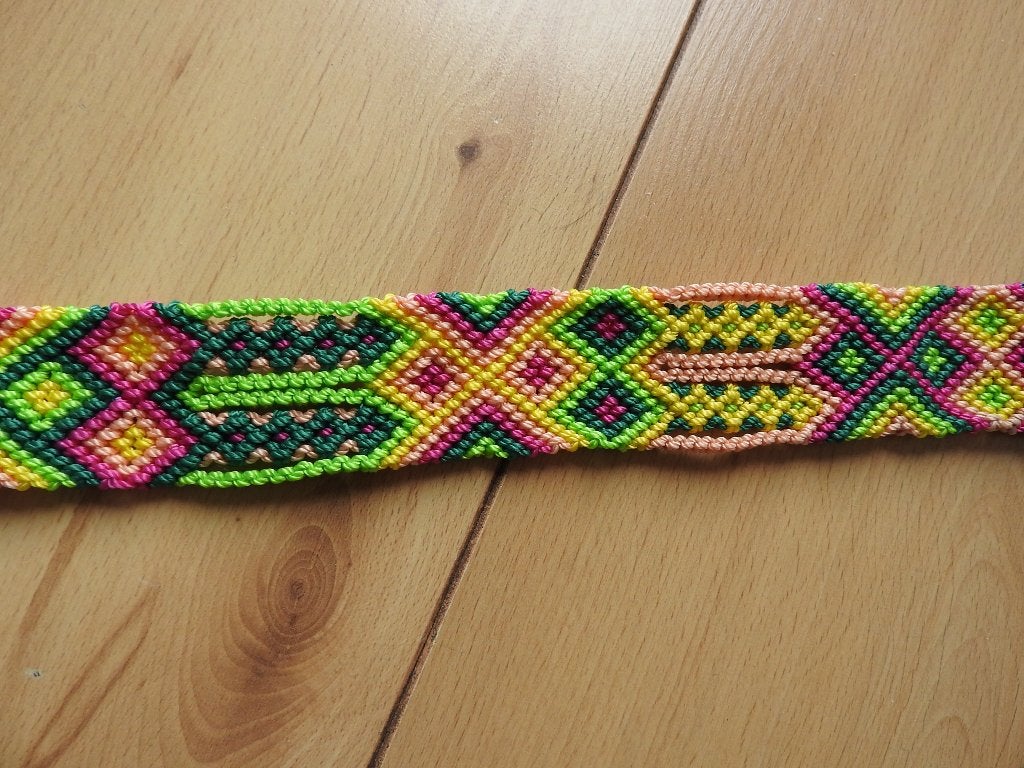 Nieuw! Mooie vrolijke Mexicaanse geweven riem., Kleding | Dames, Overige kleuren, 3 tot 5 cm, 90 tot 100 cm, Ophalen of Verzenden