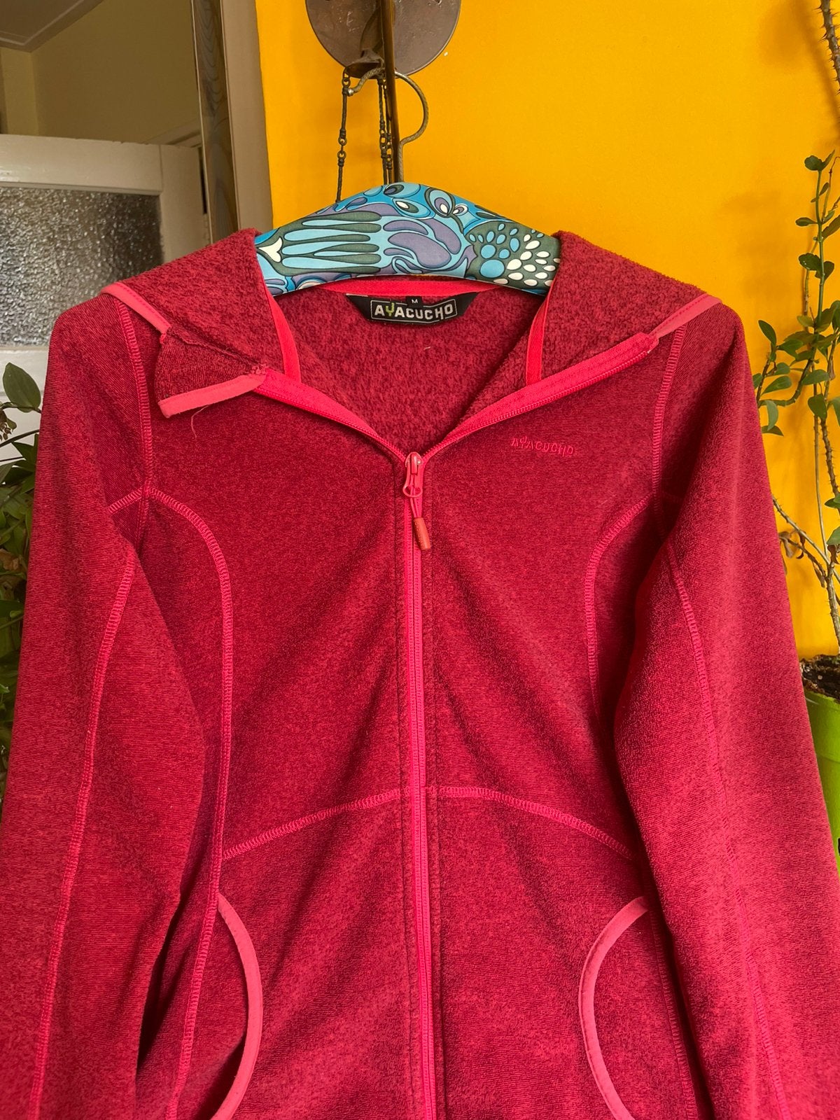 Ayacucho fleecejack, Ophalen of Verzenden, Zo goed als nieuw, Rood