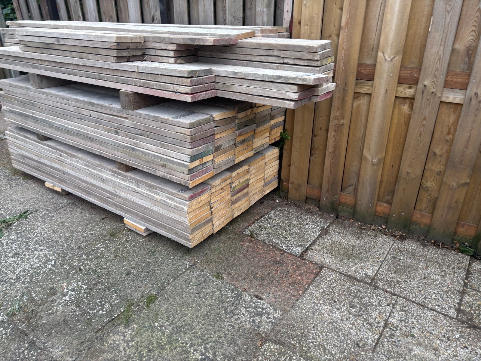 Steigerplanken steigerhout, Doe-het-zelf en Verbouw, Hout en Planken, Ophalen, Gebruikt, 25 tot 50 mm, Plank