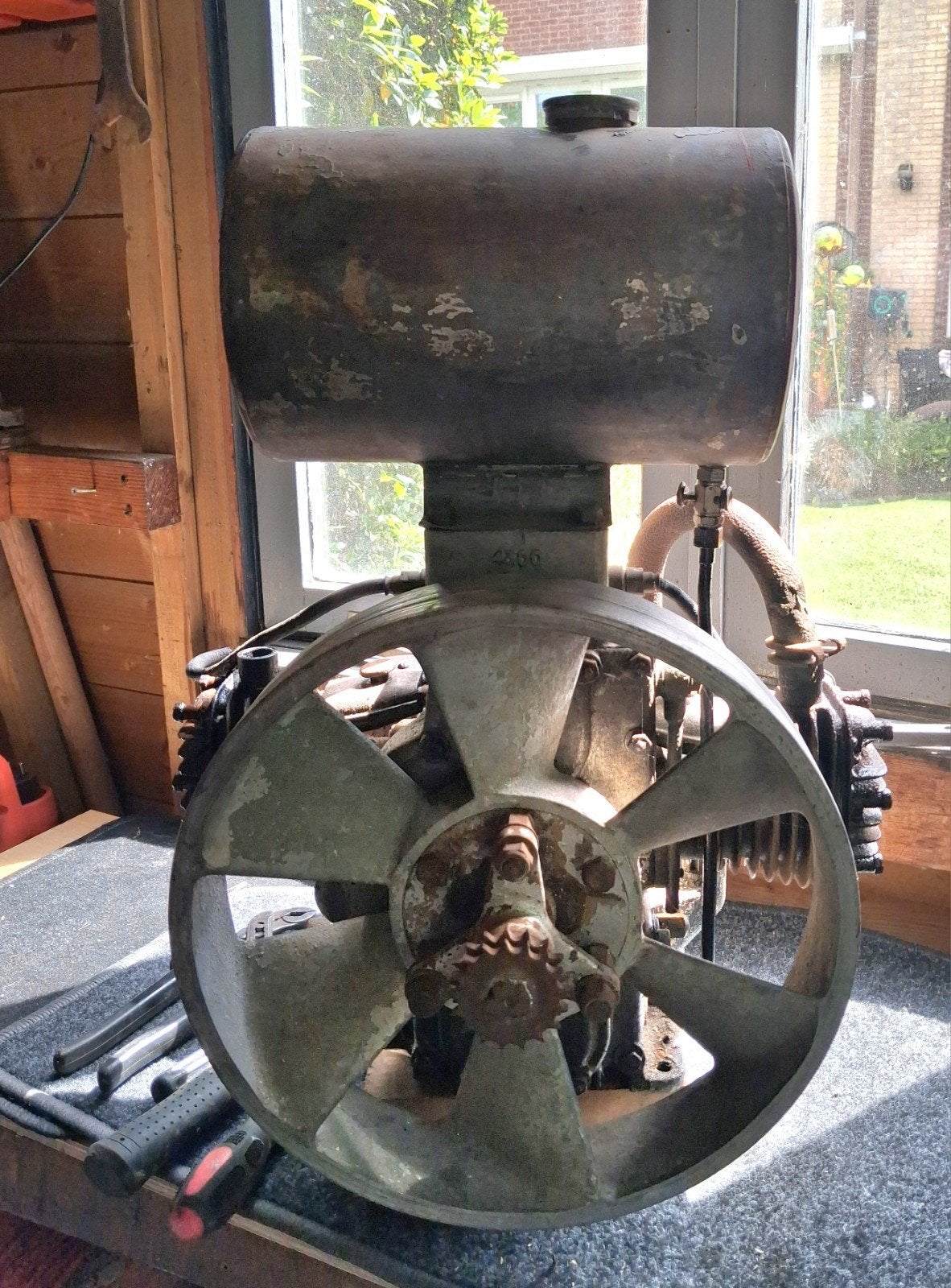 Norman T 300 stationaire motor, Ophalen, Gebruikt, Benzinemotor, Norman