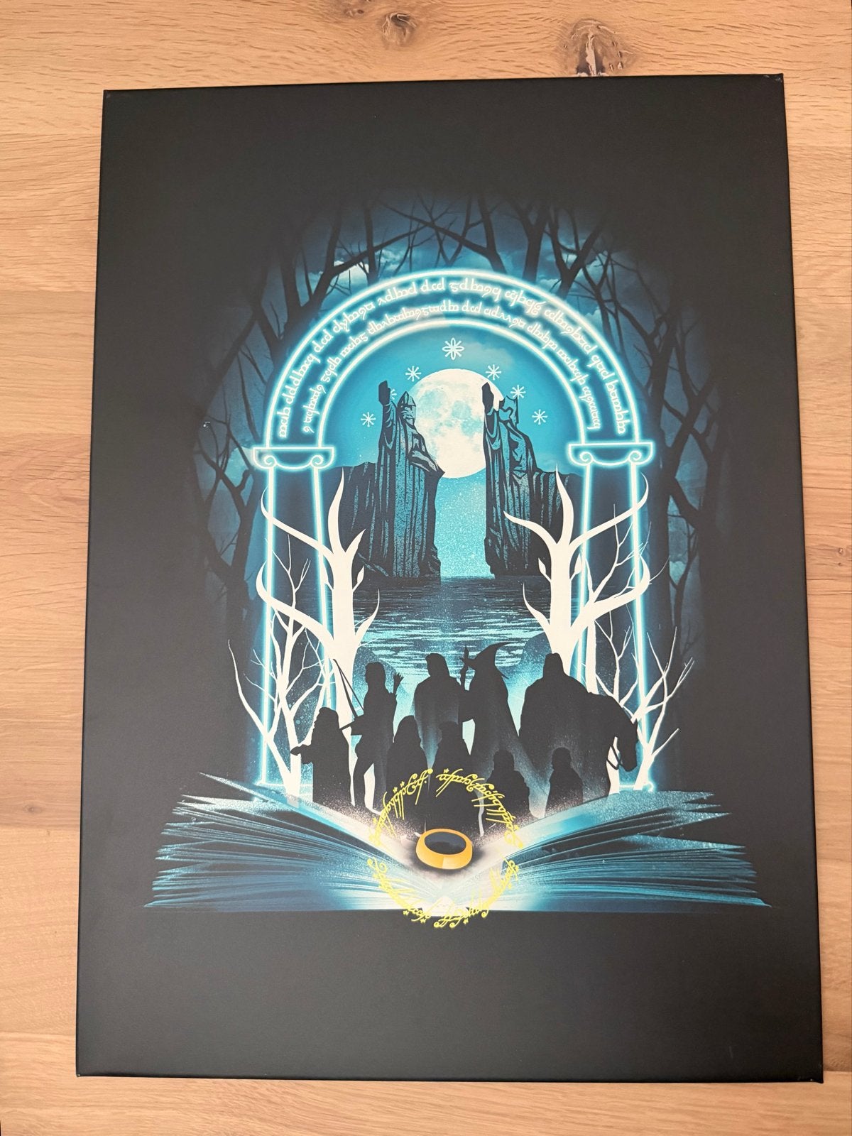 Displate - metalen poster - Lord of the Rings, Ophalen, Zo goed als nieuw, Boek of Poster