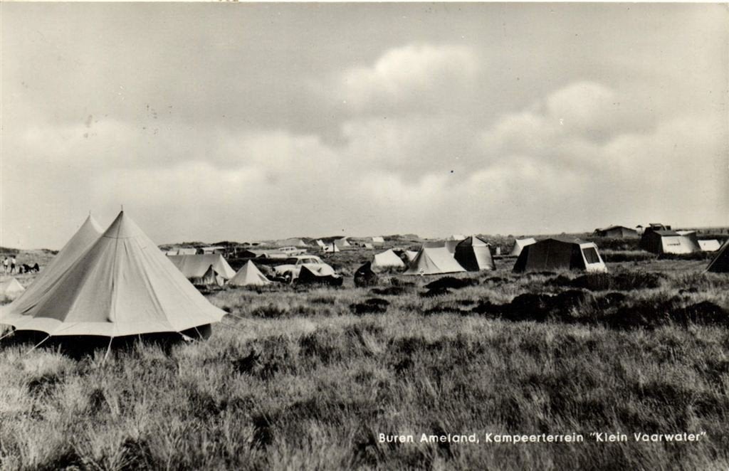Buren Ameland, Kampeerterrein Klein Vaarwater - gelopen, Ophalen of Verzenden, 1960 tot 1980, Gelopen, Friesland