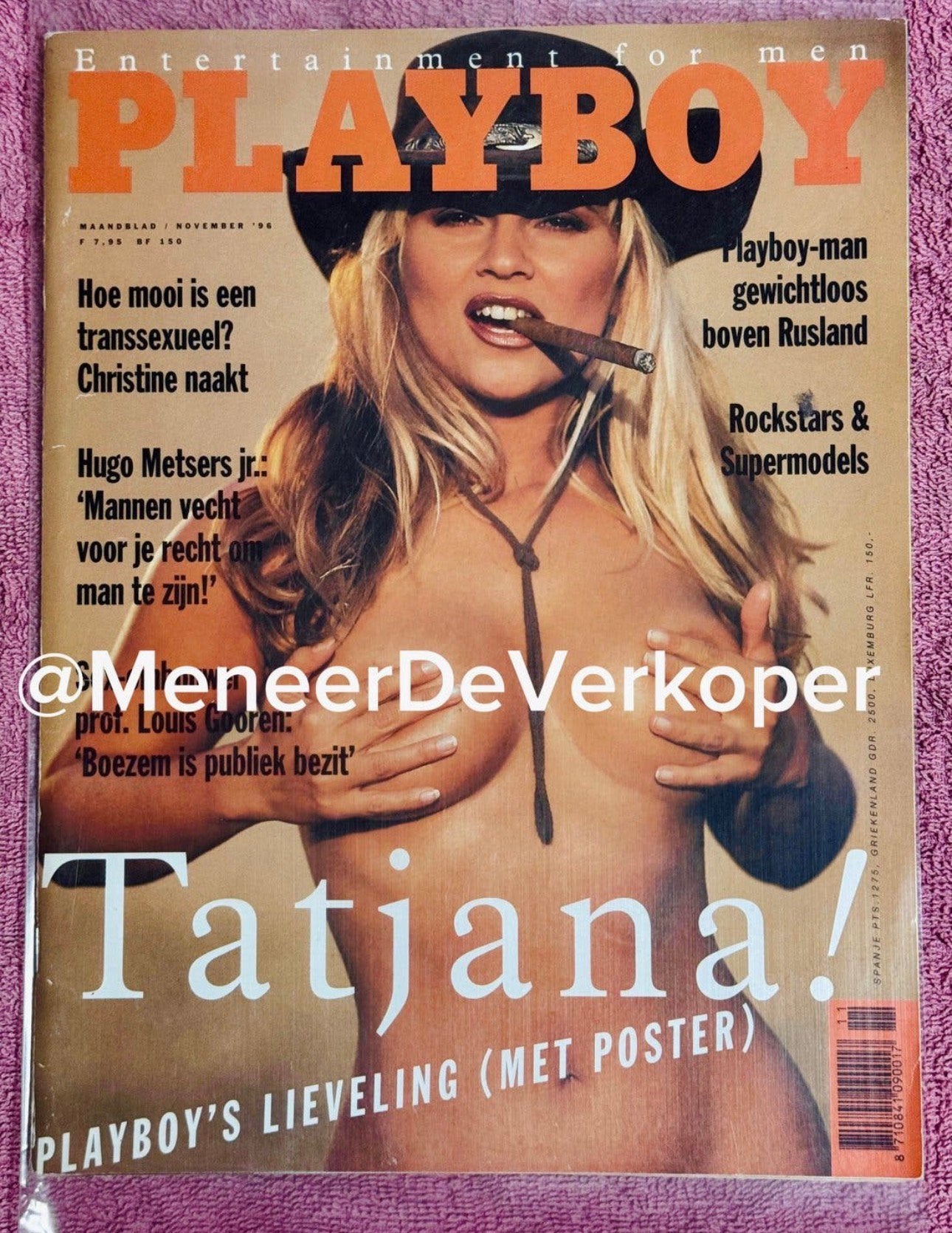 Playboy Magazine met Tatjana (1996), Boeken, Verzenden, Zo goed als nieuw, Glossy