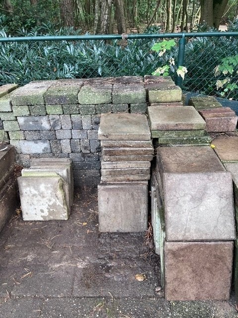 Gratis stoeptegels, Ophalen, Gebruikt, Beton, Overige typen