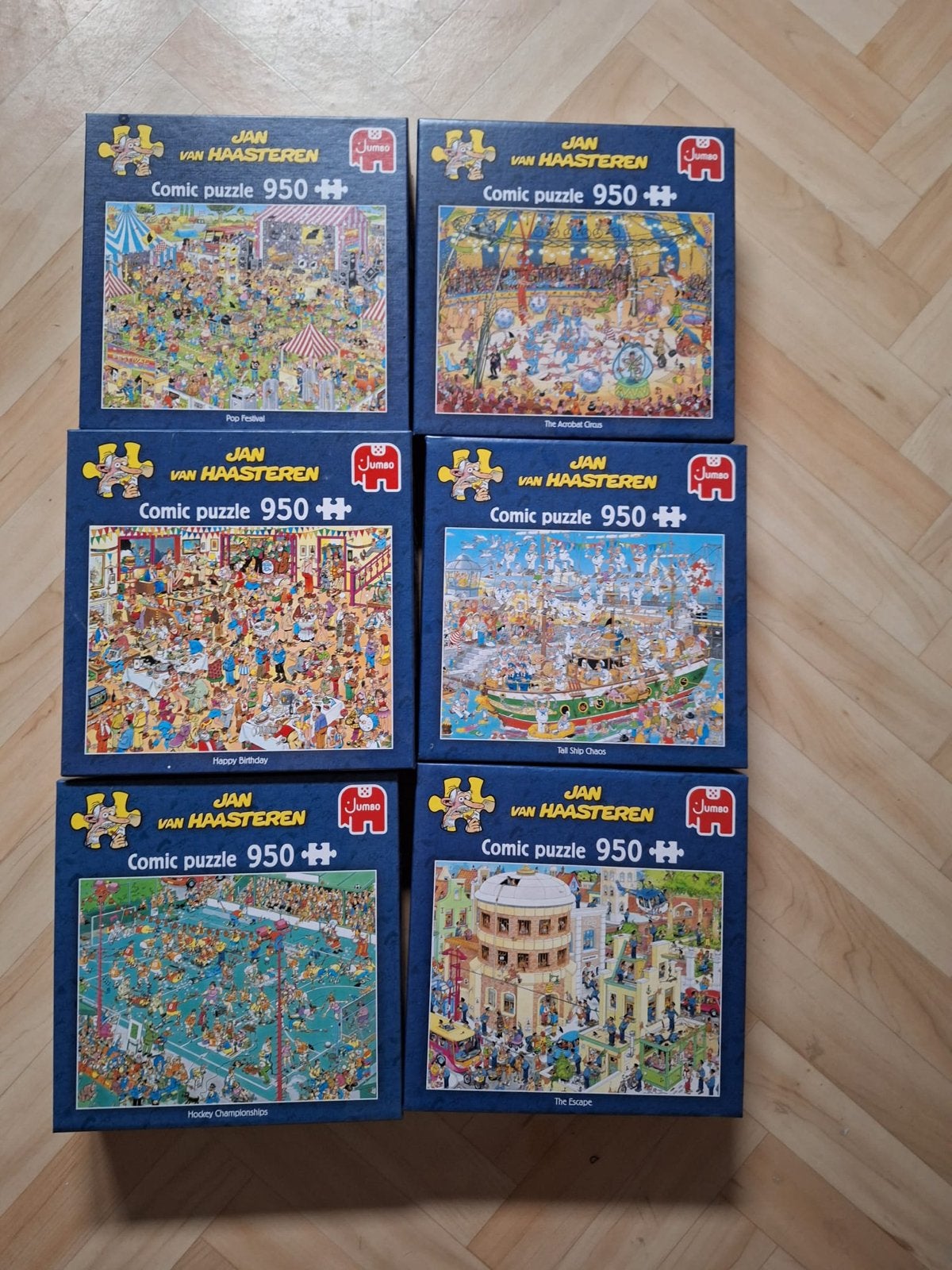 6 Jan van Haasteren puzzels - 950 stukjes, Ophalen of Verzenden, Gebruikt