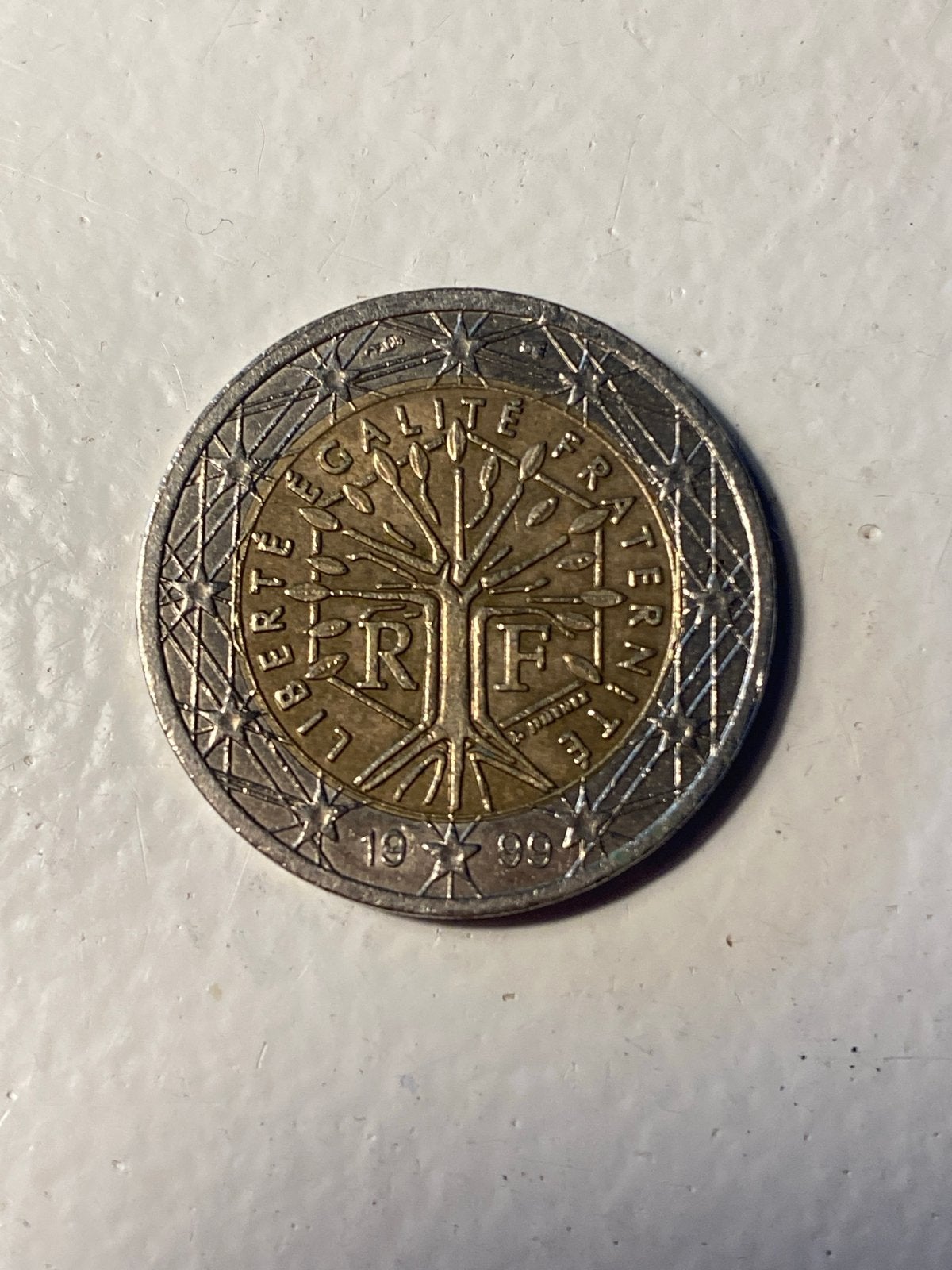 Zeldzame Franse 2 Euro munt 1999, Postzegels en Munten, Munten | Europa | Euromunten, Ophalen of Verzenden, Frankrijk, 2 euro