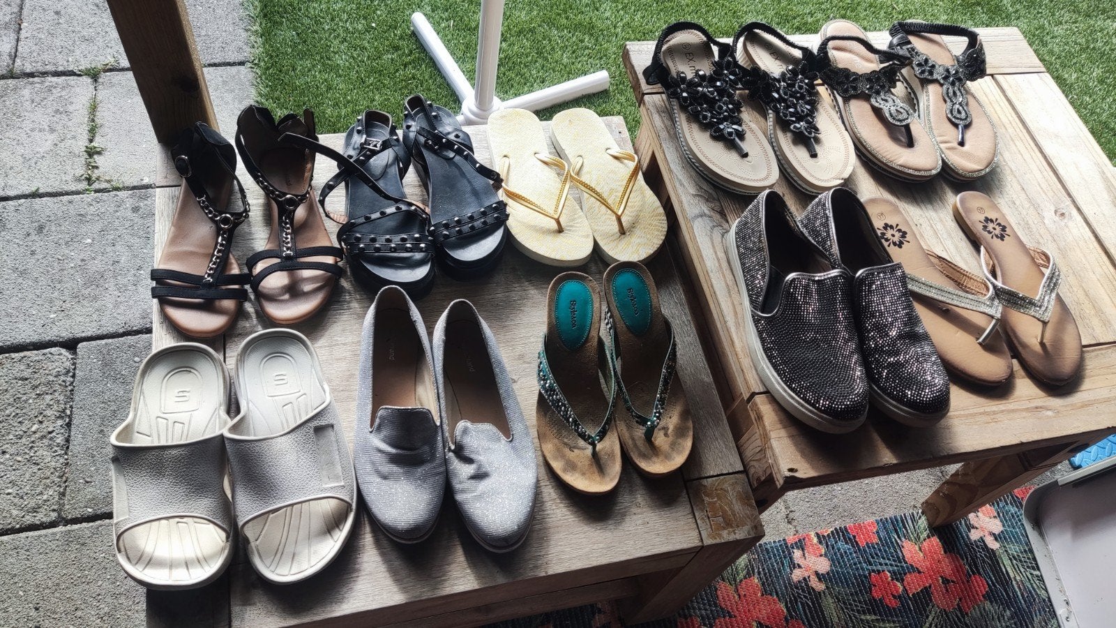 dames schoenen maat 38 - Sandalen, slippers, instappers, Ophalen, Gedragen, Sandalen of Muiltjes