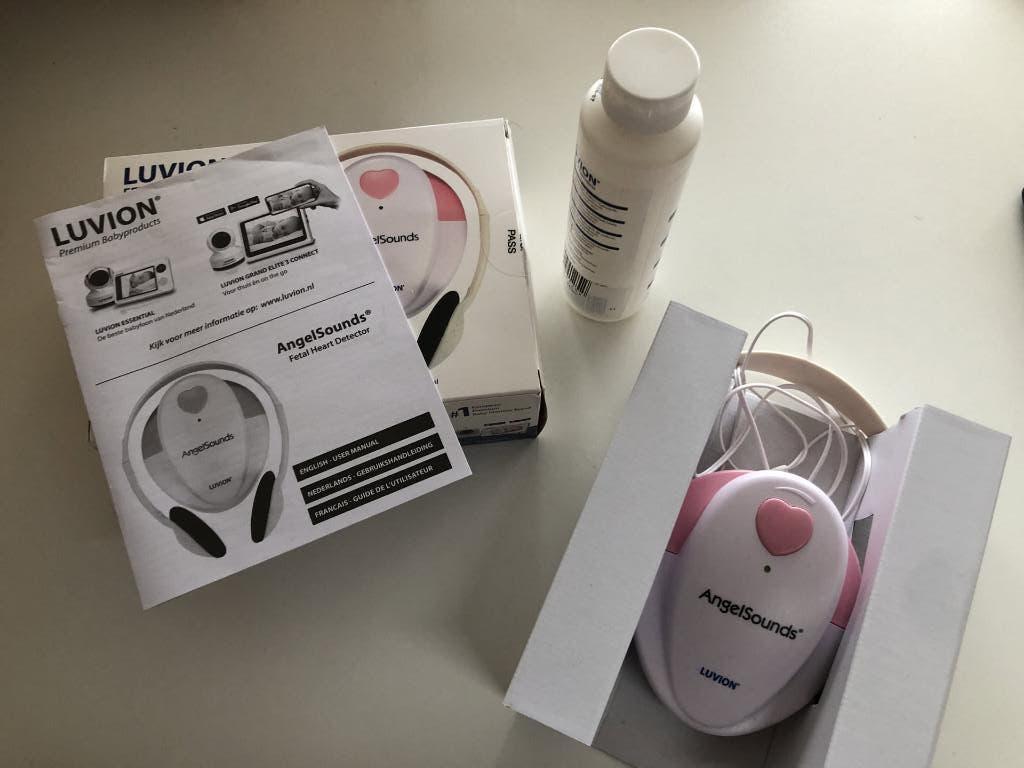 Luister naar het hartje van je baby met een Luvion doppler, Ophalen of Verzenden, Zo goed als nieuw