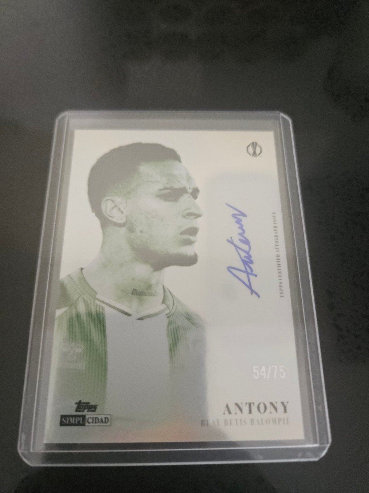 Antony Topps Simplicidad 25/26 Autograph 54/75, Verzamelen, Sportartikelen en Voetbal, Ophalen of Verzenden, Zo goed als nieuw