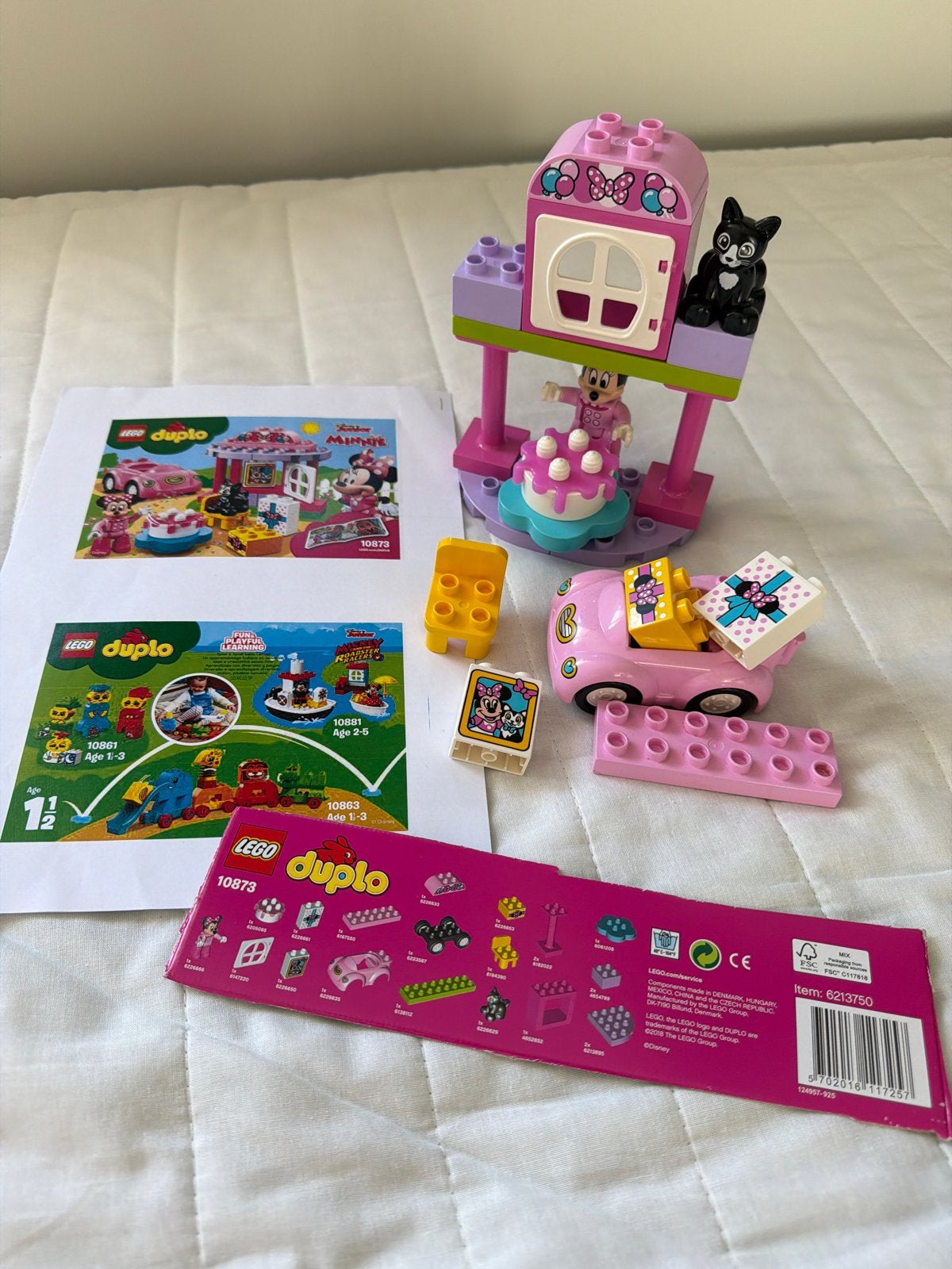 Leuke complete Duplo set - Minnie Mouse verjaardagsfeestje, Gebruikt, Ophalen of Verzenden, Compleet, Complete set